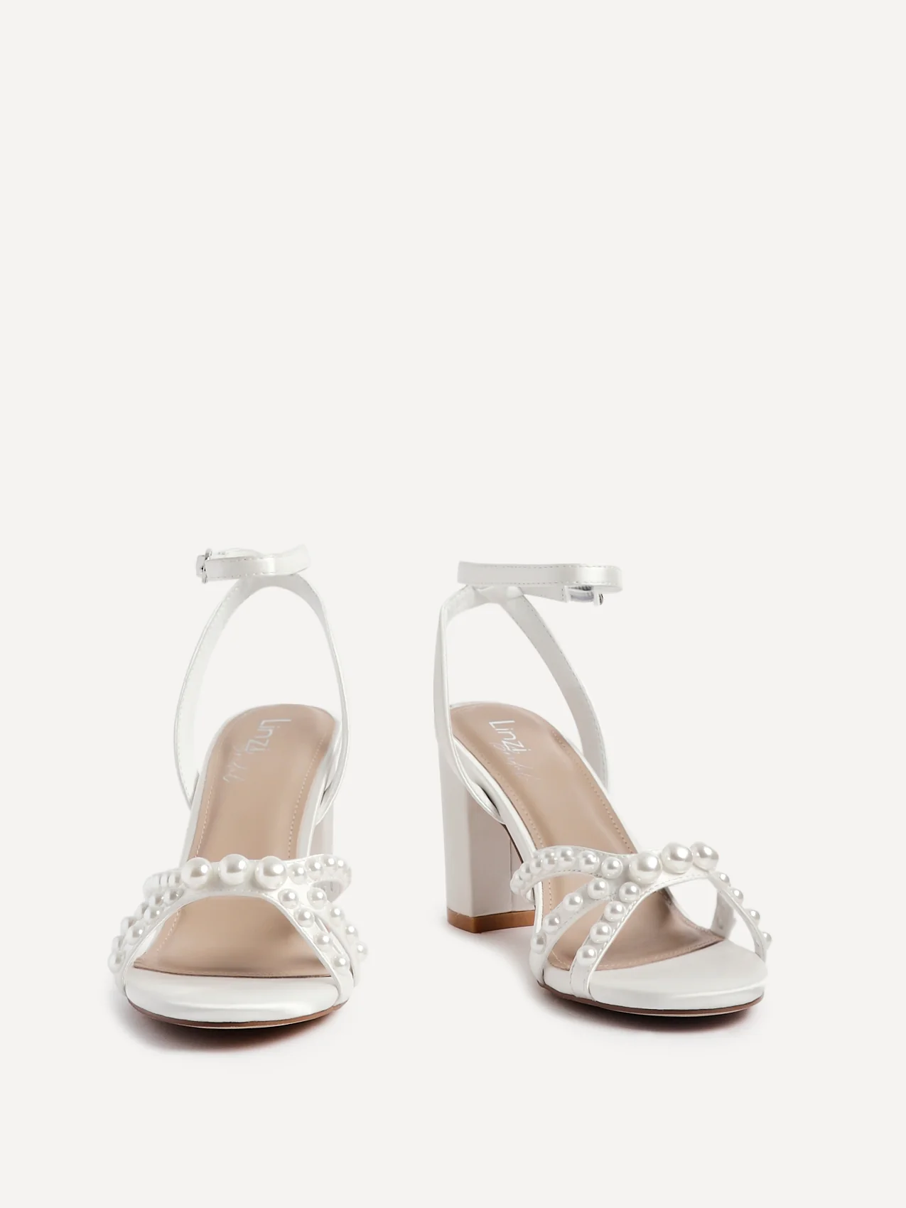 Enchanted Bridal Ivory Pearl Heeled Sandals - Image 3
