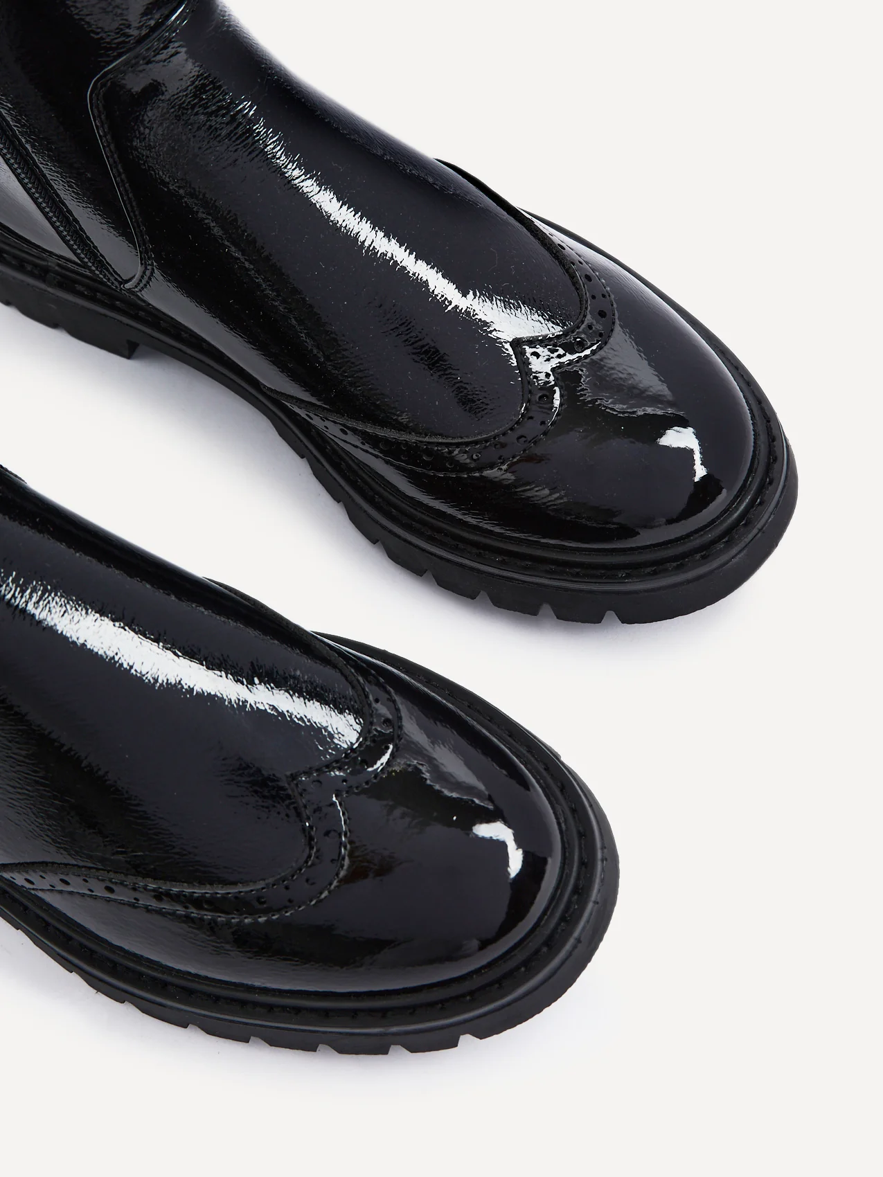 Esme Black Patent Chelsea Boots - Image 5