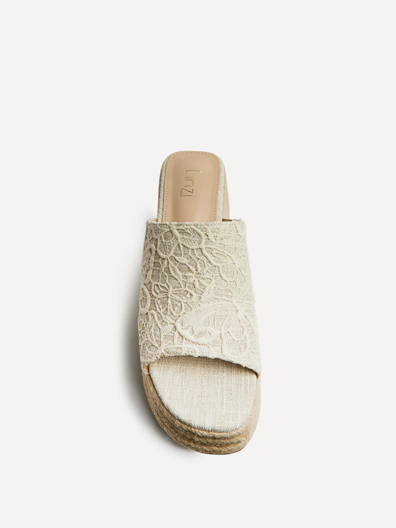Espresso Ivory Espadrille Mule Wedges - Image 4