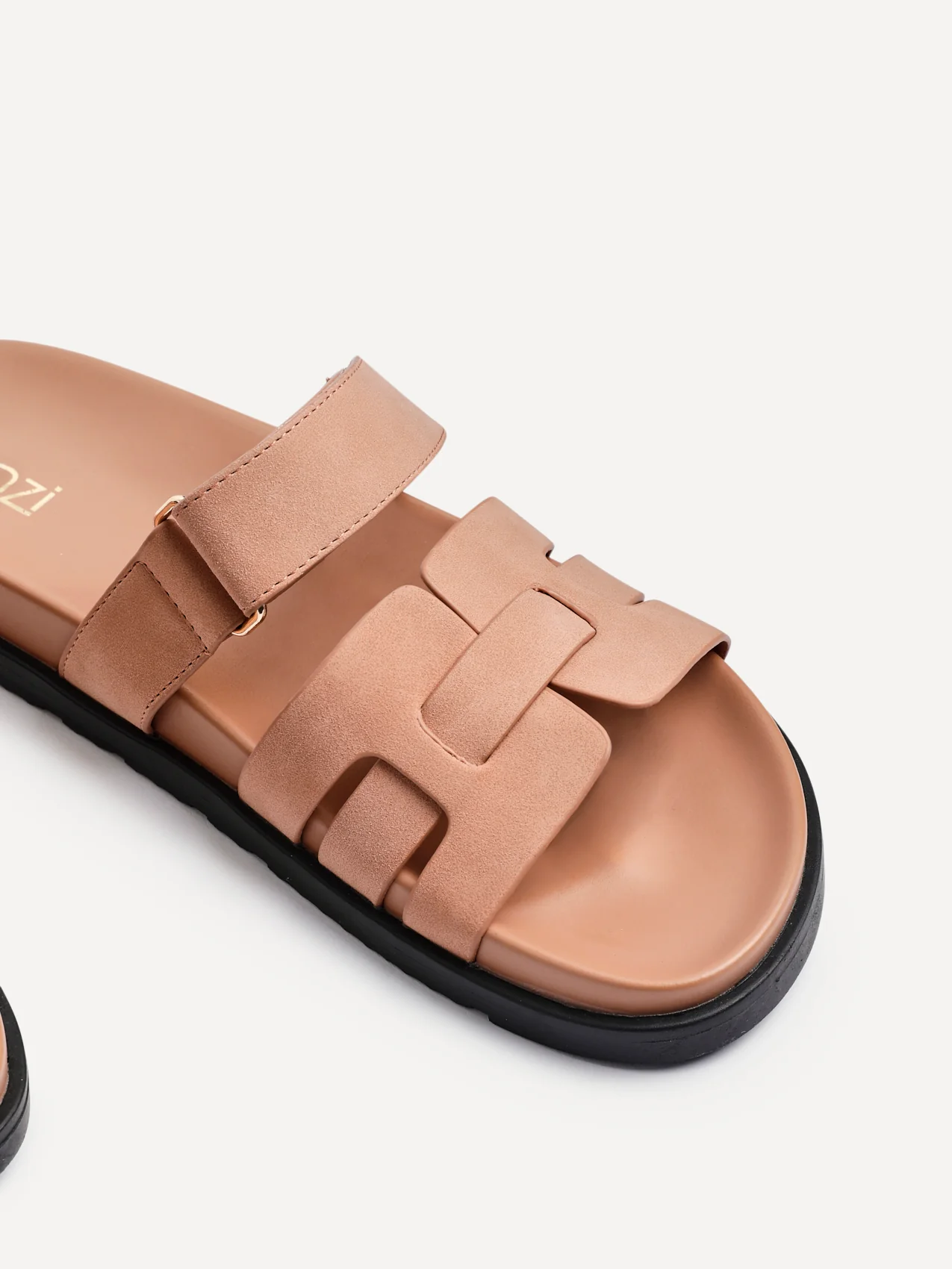 Essential Dusky Pink Faux Suede Sandals - Image 5