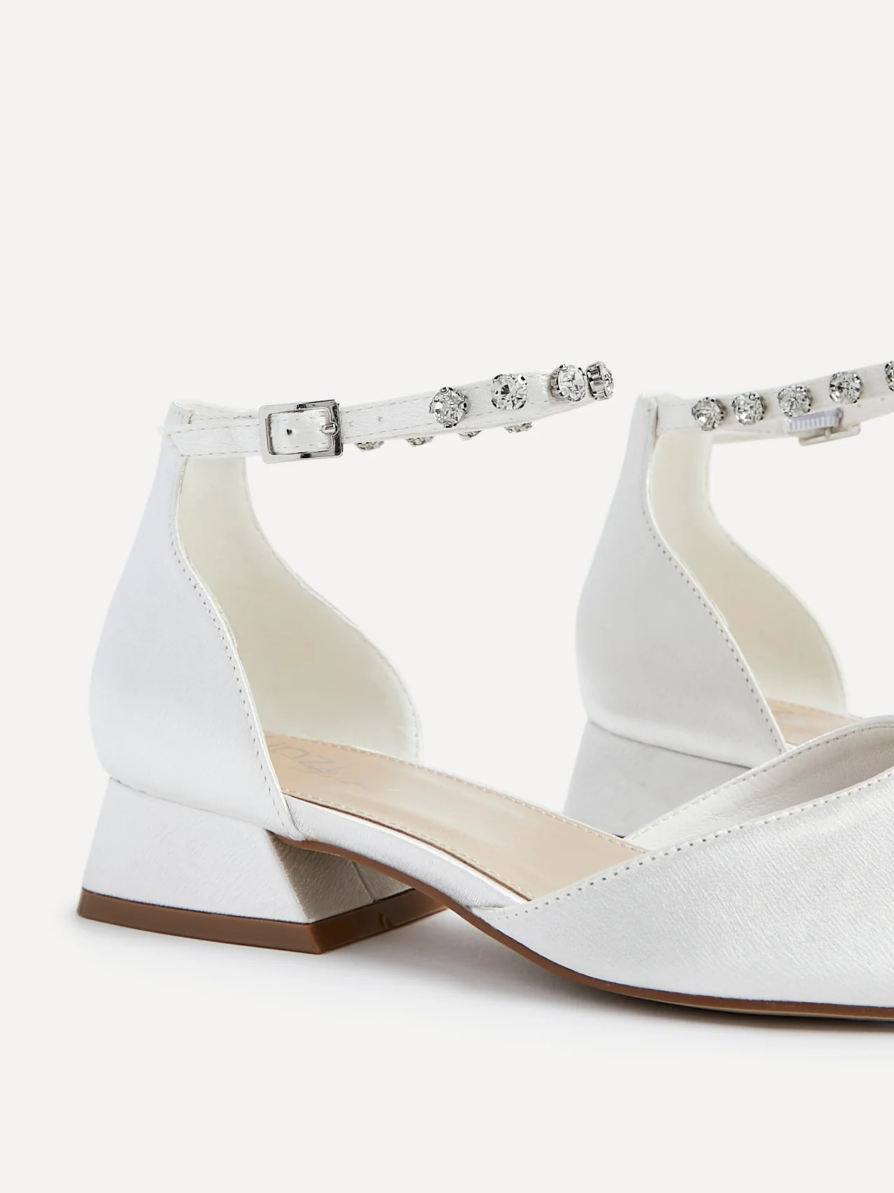 Everlasting Wide Fit Bridal Low Court Heels - Image 4