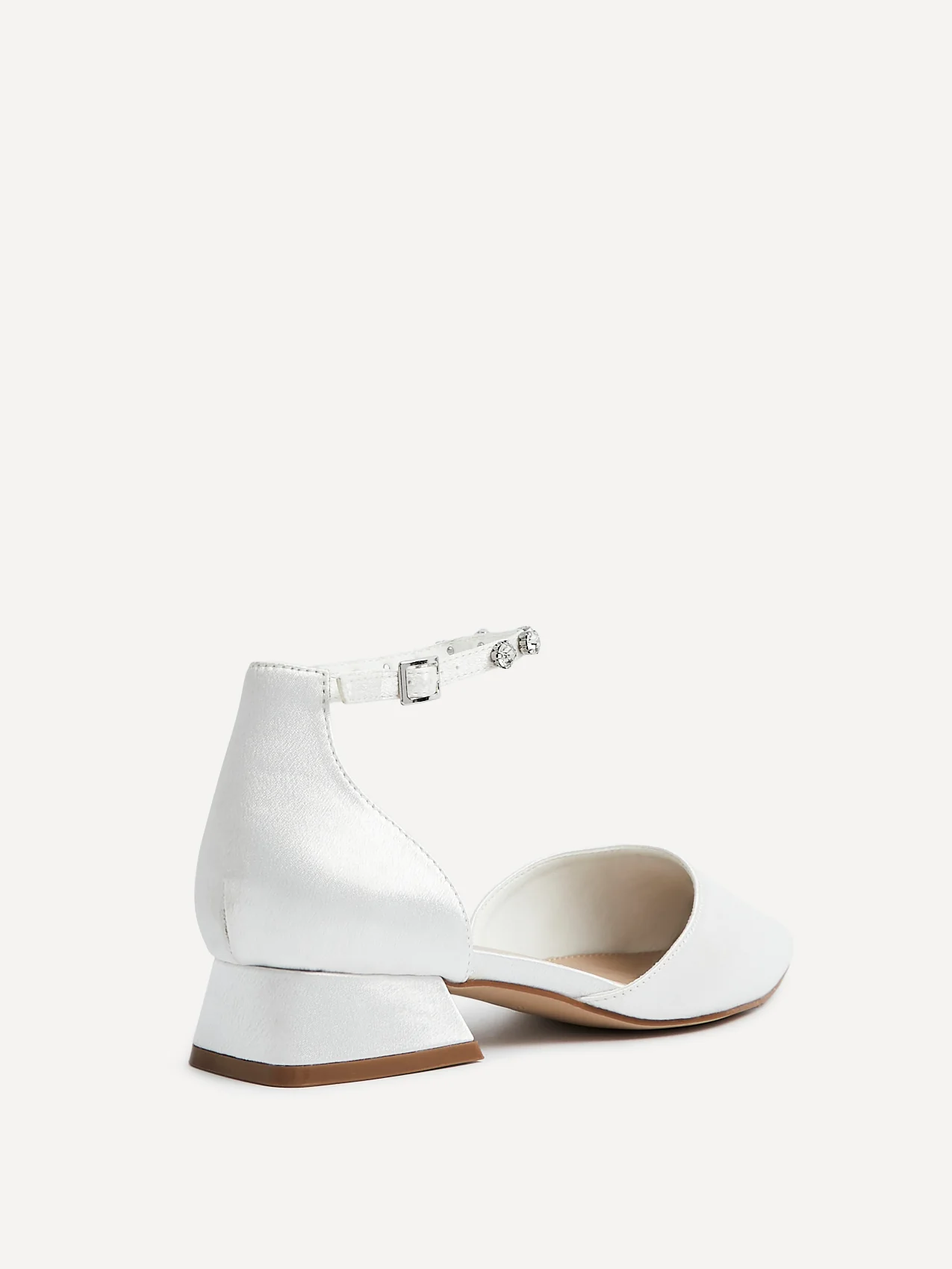 Everlasting Wide Fit Bridal Low Court Heels - Image 5