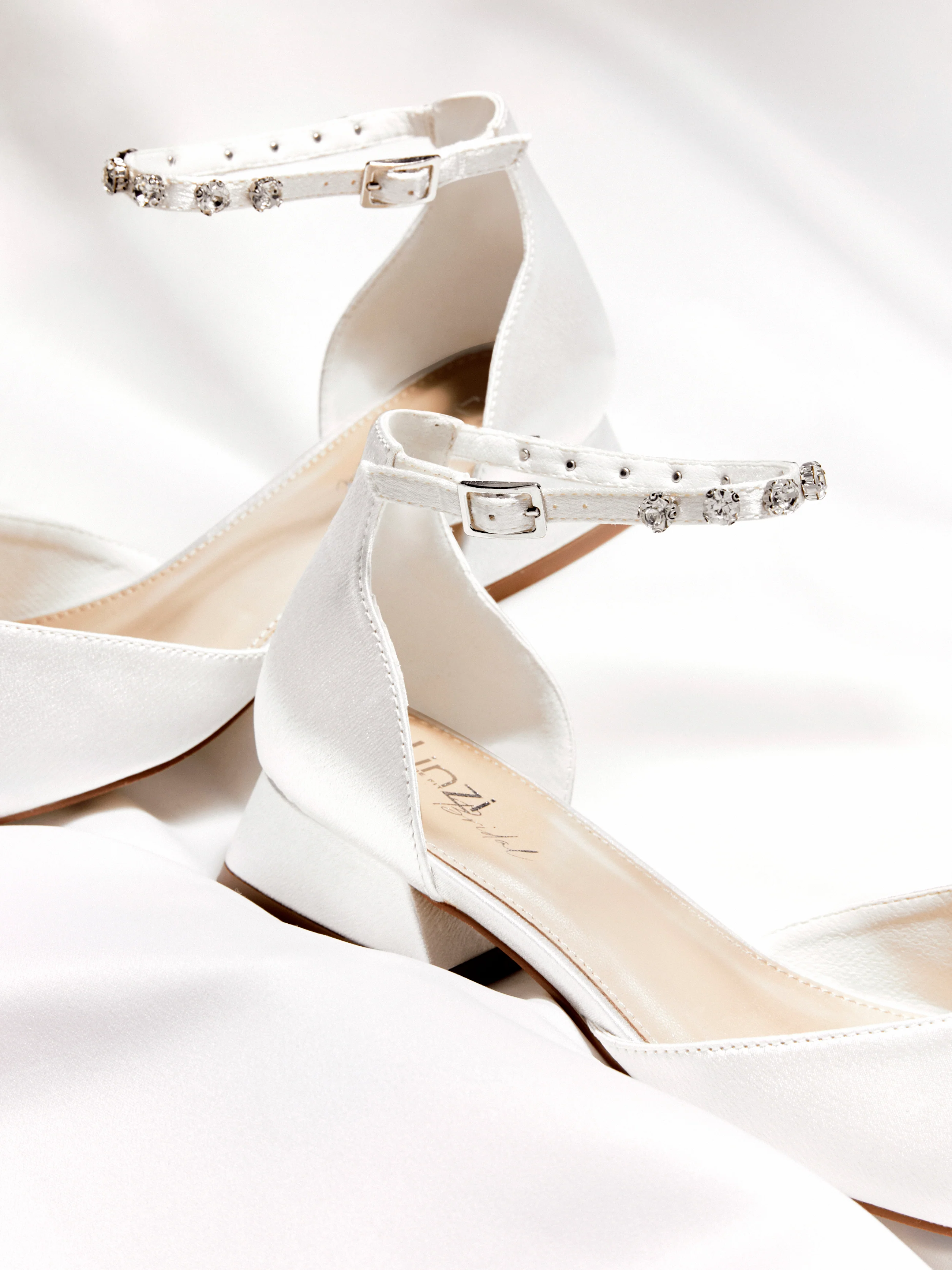 Everlasting Wide Fit Bridal Low Court Heels - Image 7