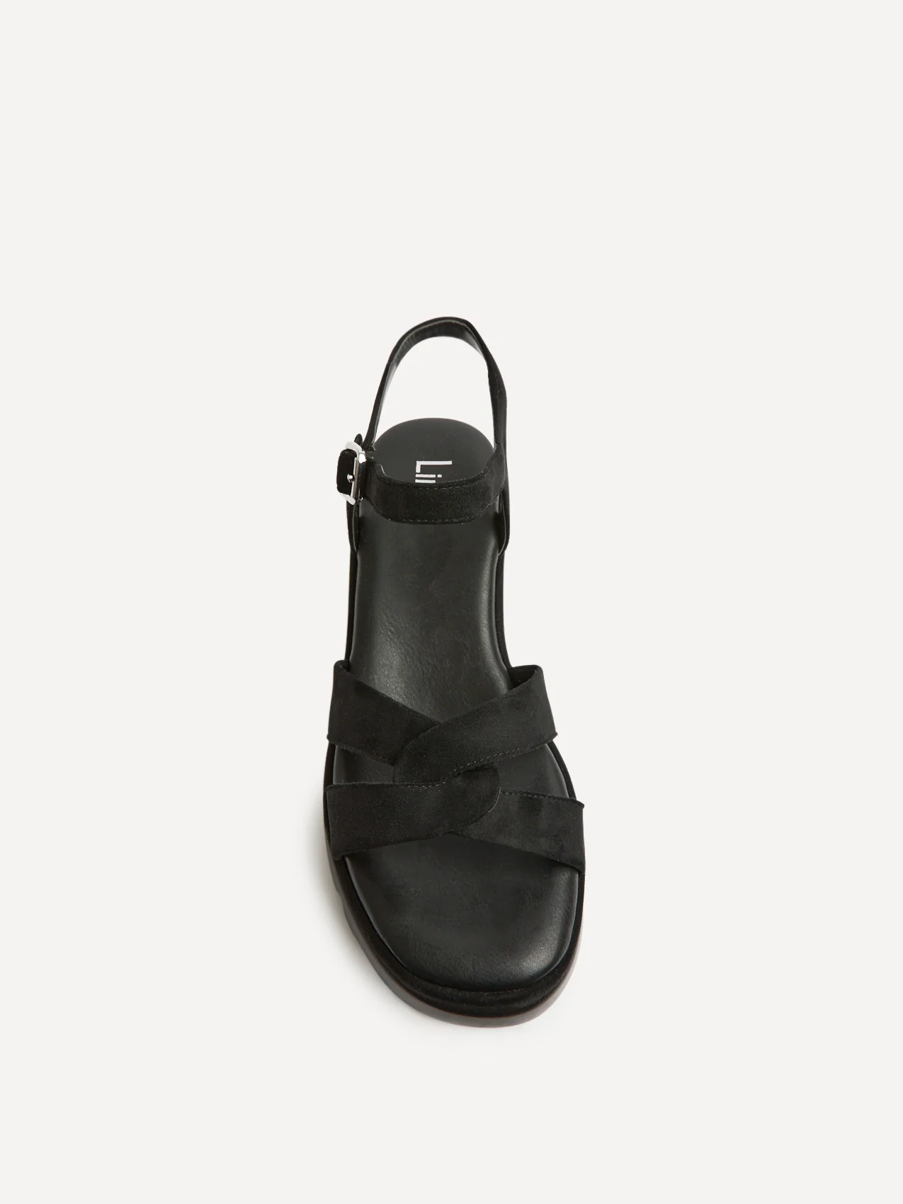Fate Black Flatform Sandals - Image 4