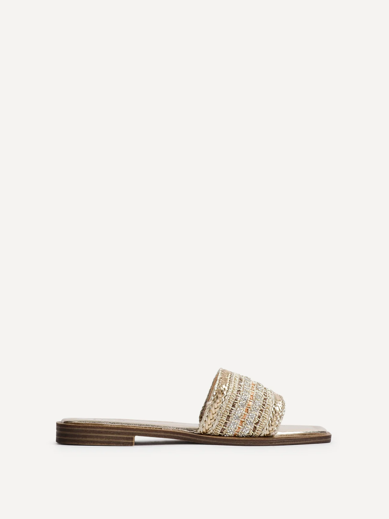 Fernanda Gold Slip On Sandals - Image 2