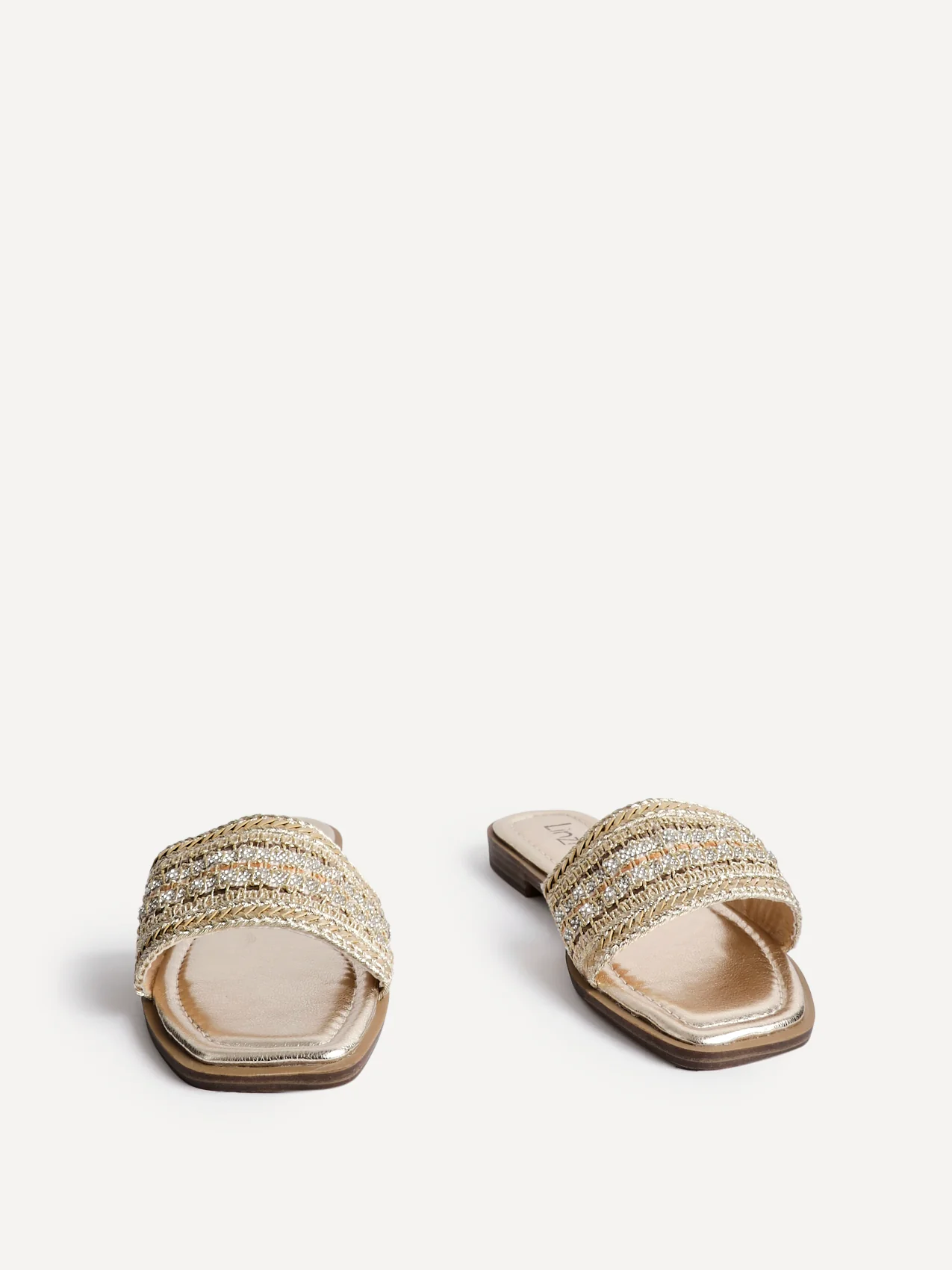 Fernanda Gold Slip On Sandals - Image 3