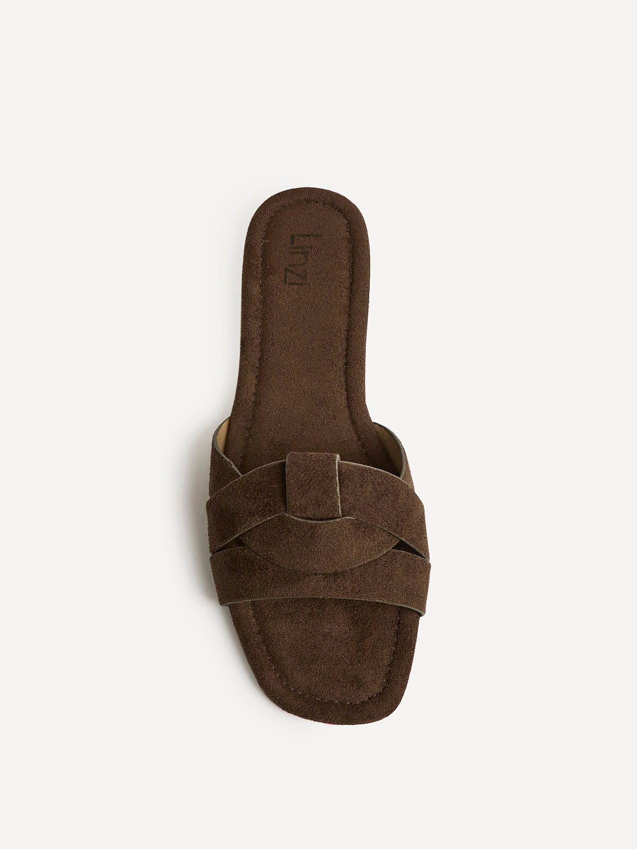 Fletcher Brown Suede Slider Sandals - Image 4
