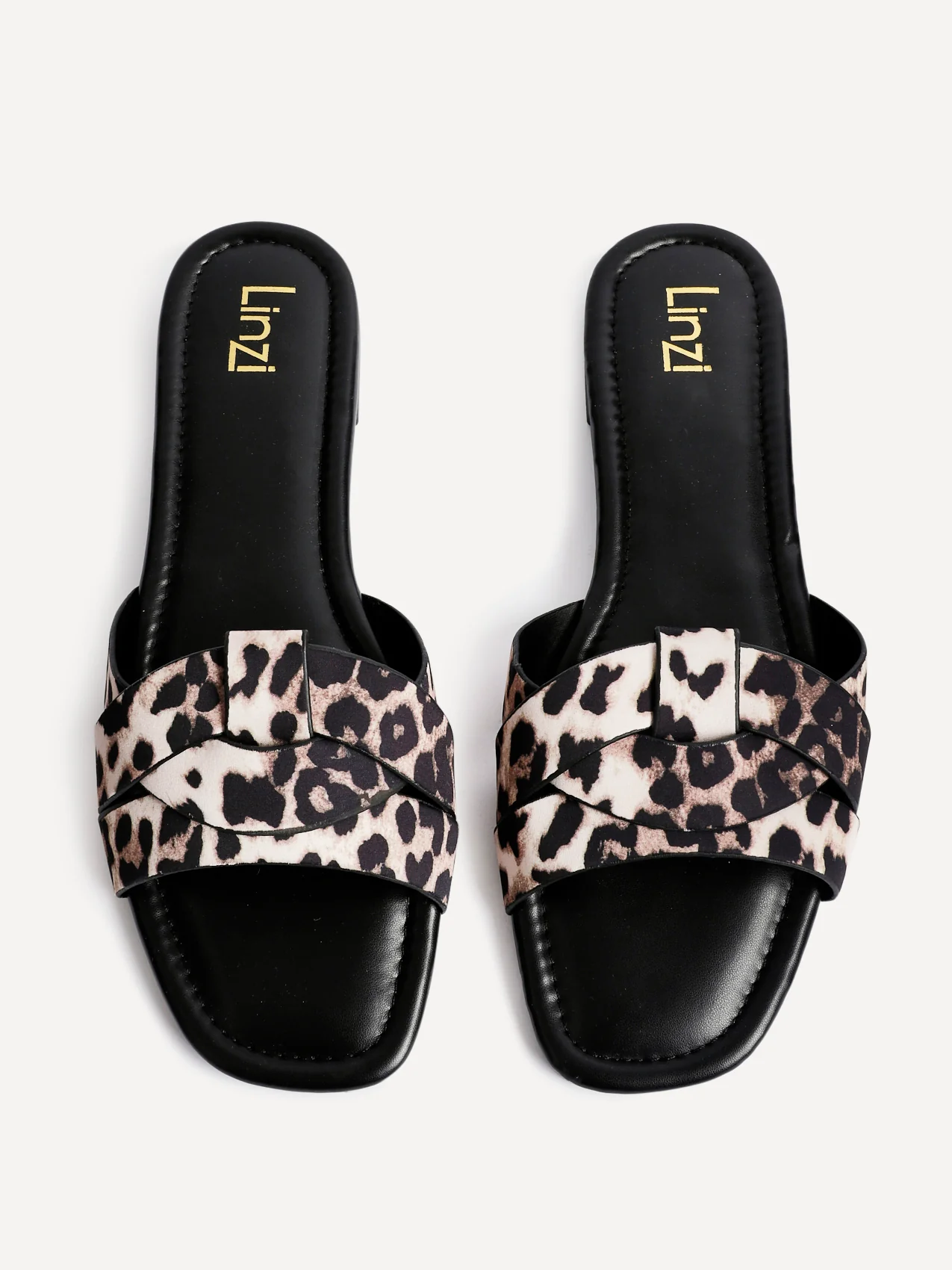 Fletcher Leopard Print Slider Sandals - Image 4