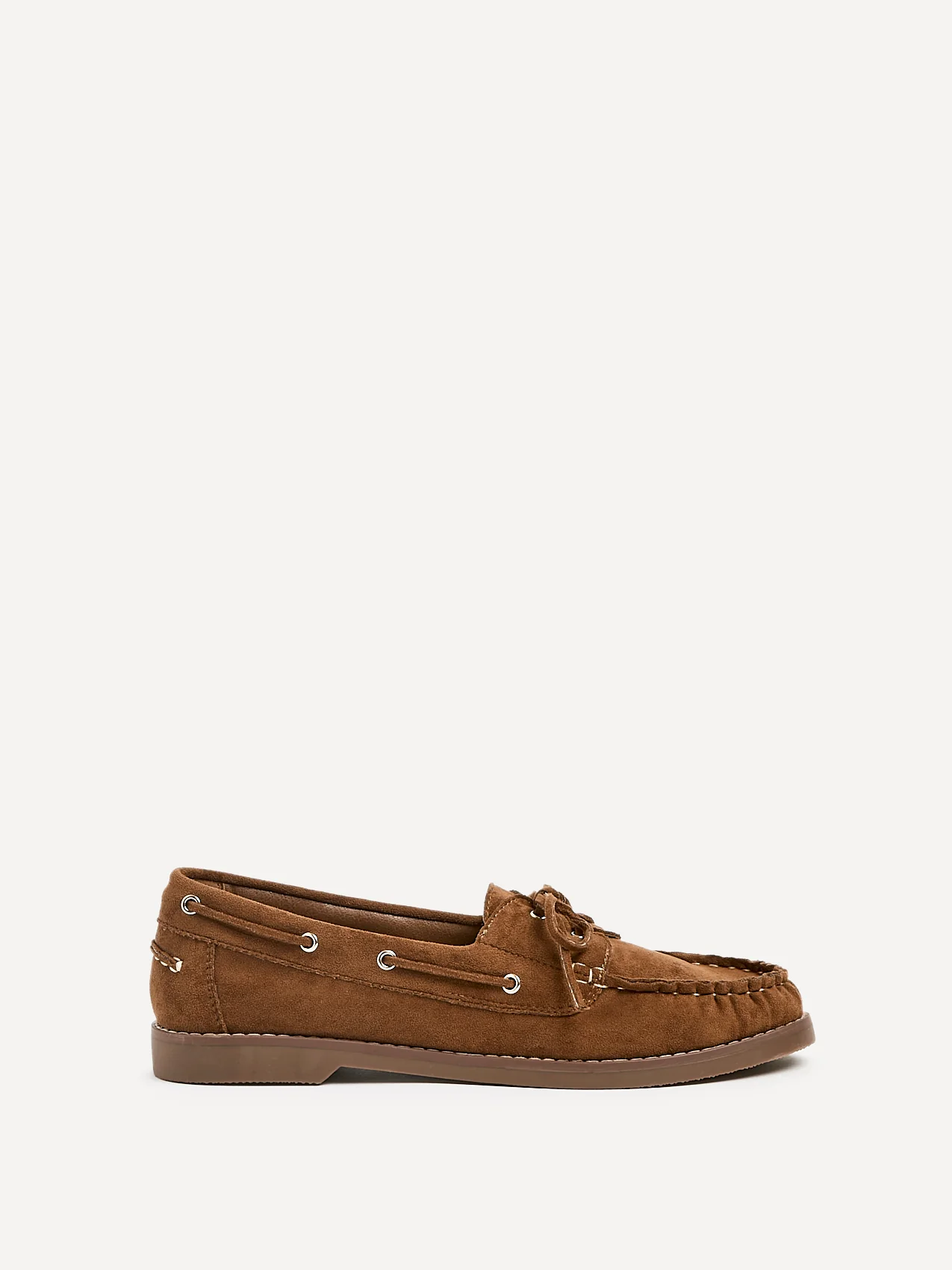 Frame Tan Faux Suede Boat Shoes - Image 2
