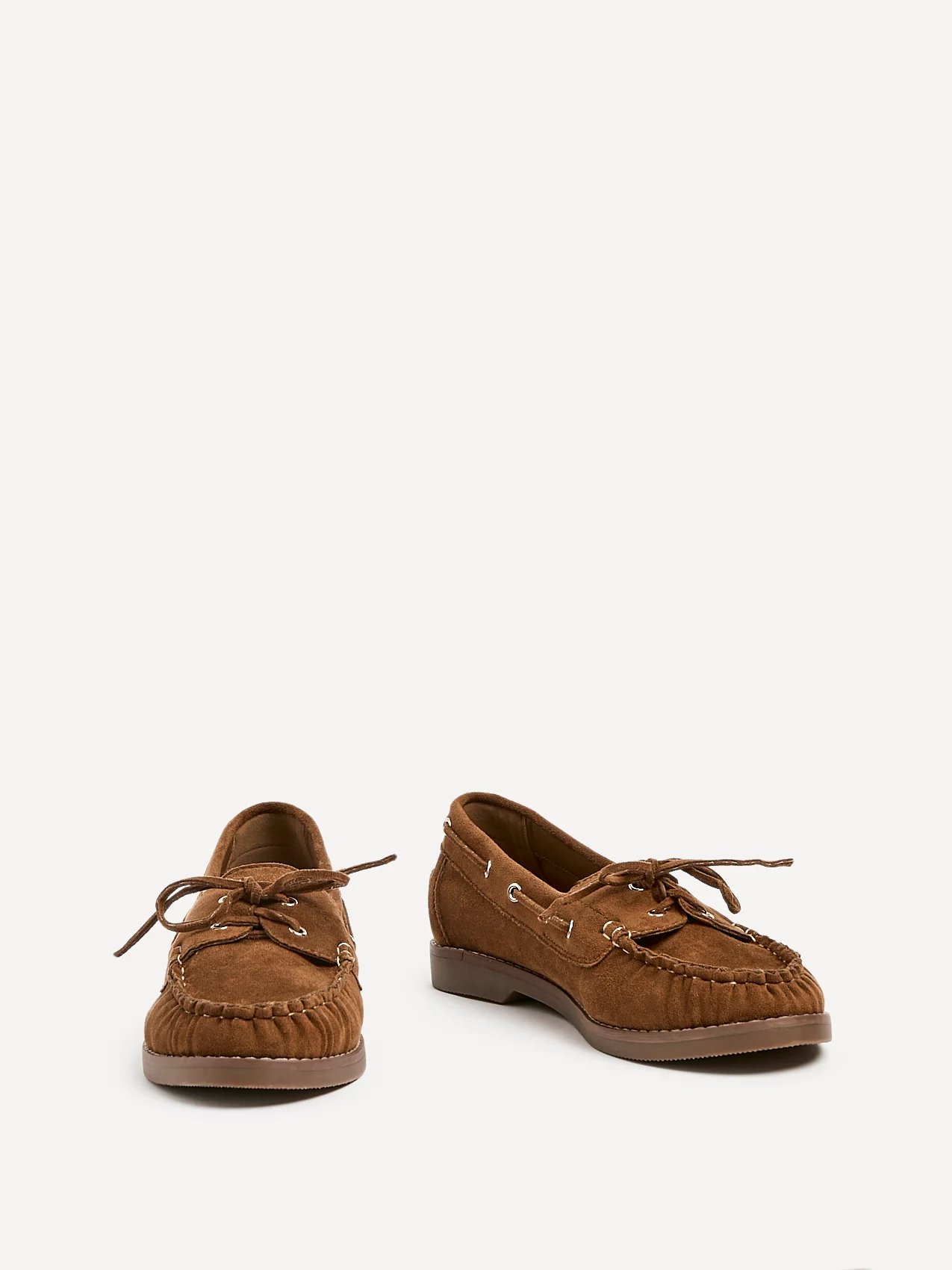 Frame Tan Faux Suede Boat Shoes - Image 3