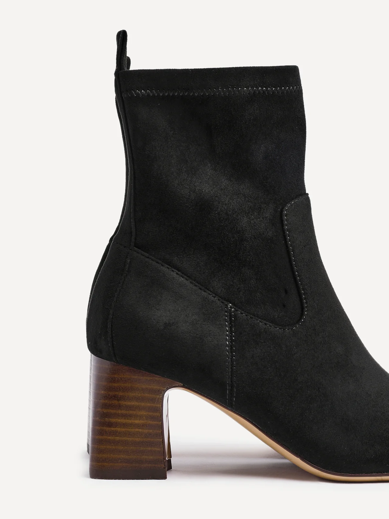 Francisco Black Heeled Ankle Boots - Image 4