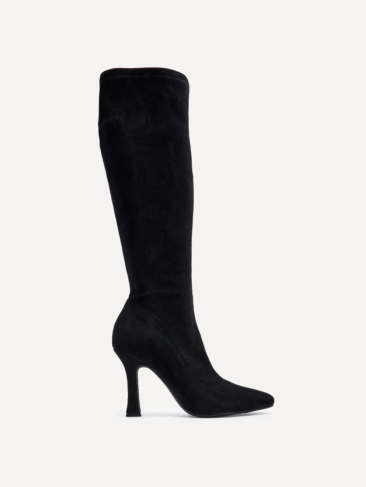 Gabrielle Black Long Heeled Boots - Image 2