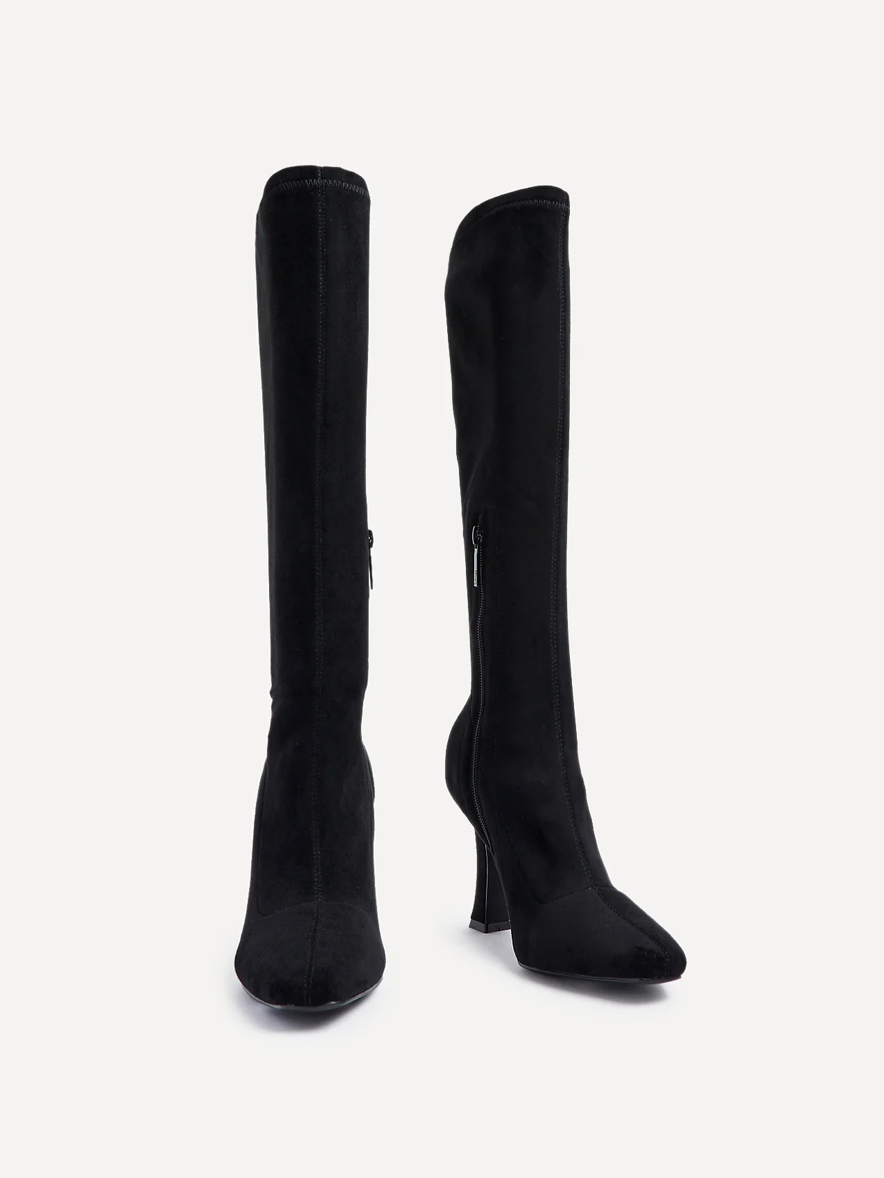 Gabrielle Black Long Heeled Boots - Image 3