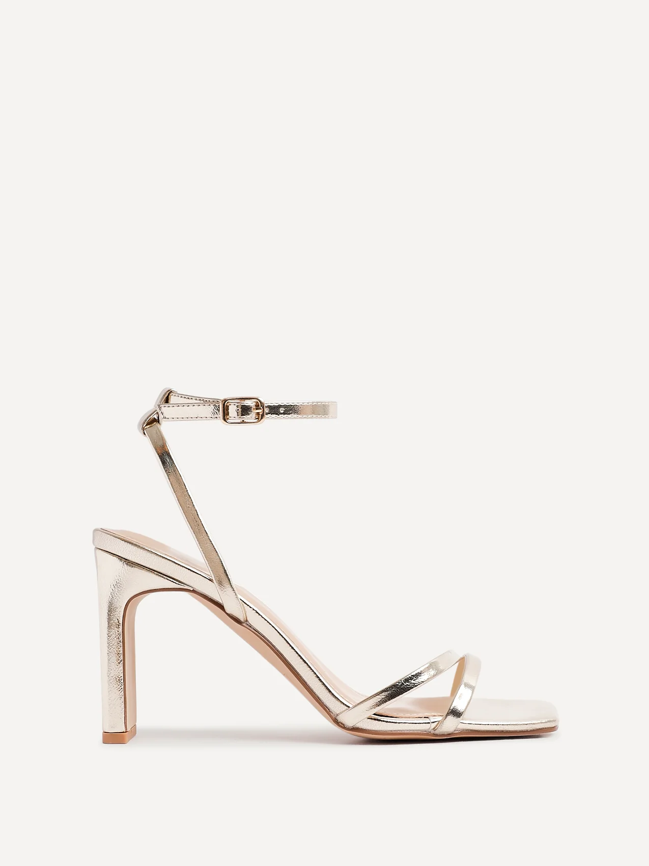 Gesture Gold Heeled Sandals - Image 2