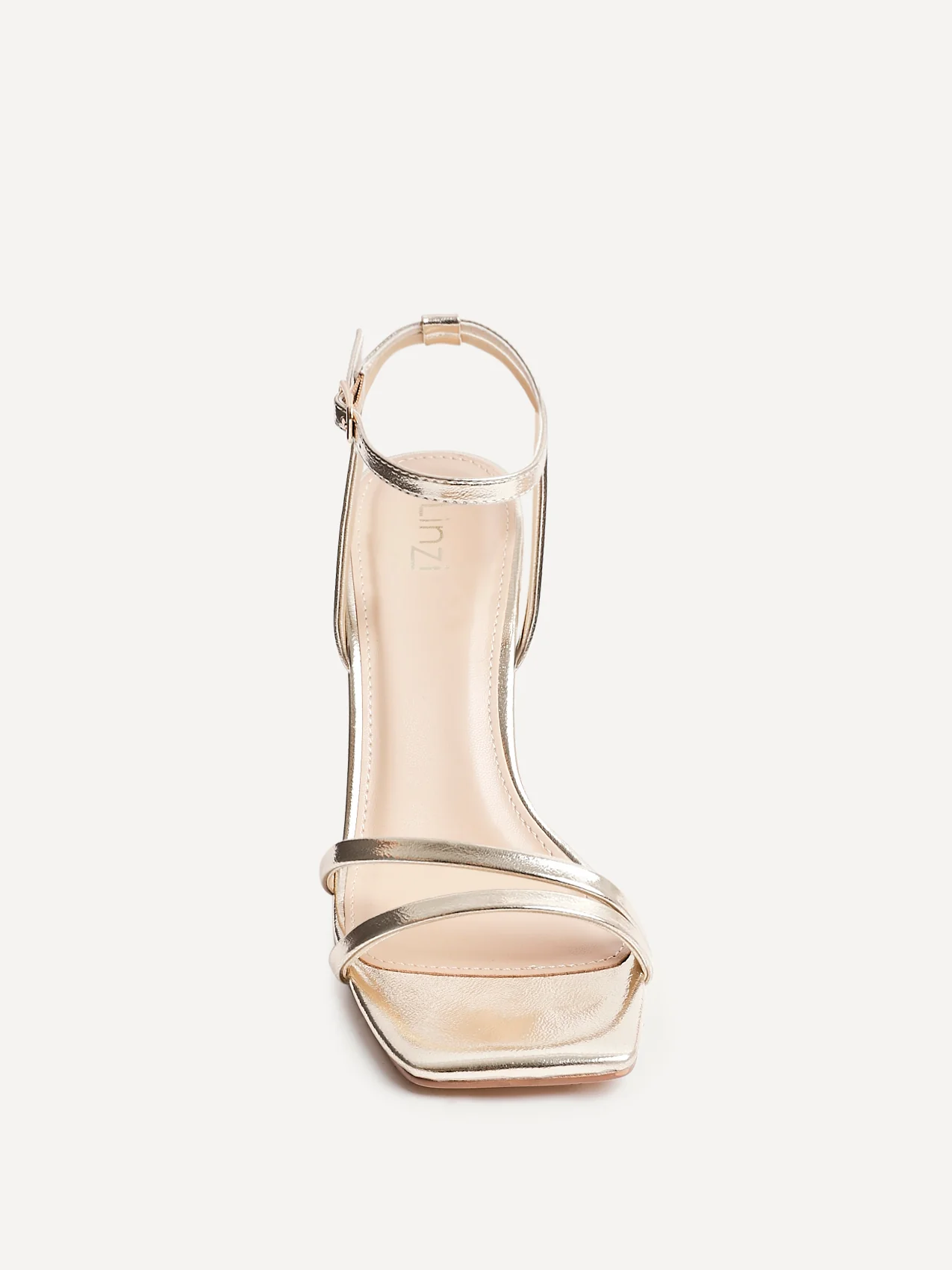 Gesture Gold Heeled Sandals - Image 4