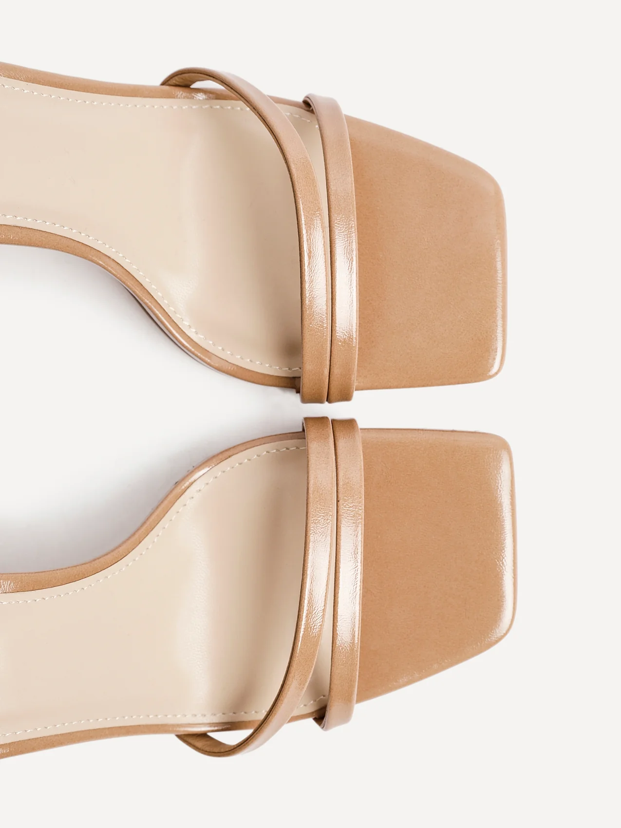 Gesture Tan Faux Leather Heeled Sandals - Image 5