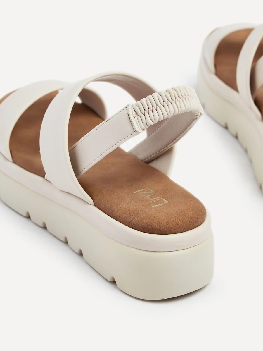 Gia Nude Chunky Flatform Sandals - Image 4
