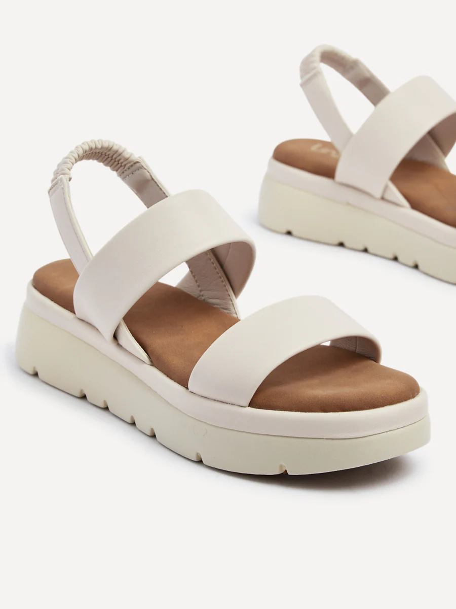 Gia Nude Chunky Flatform Sandals - Image 5