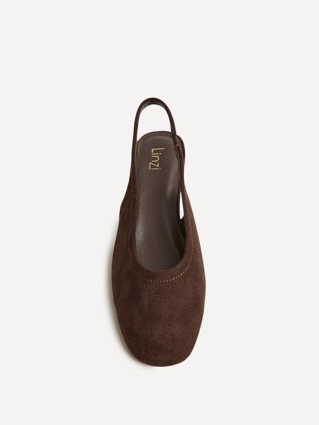Glide Brown Faux Suede Mary Jane Heels - Image 4
