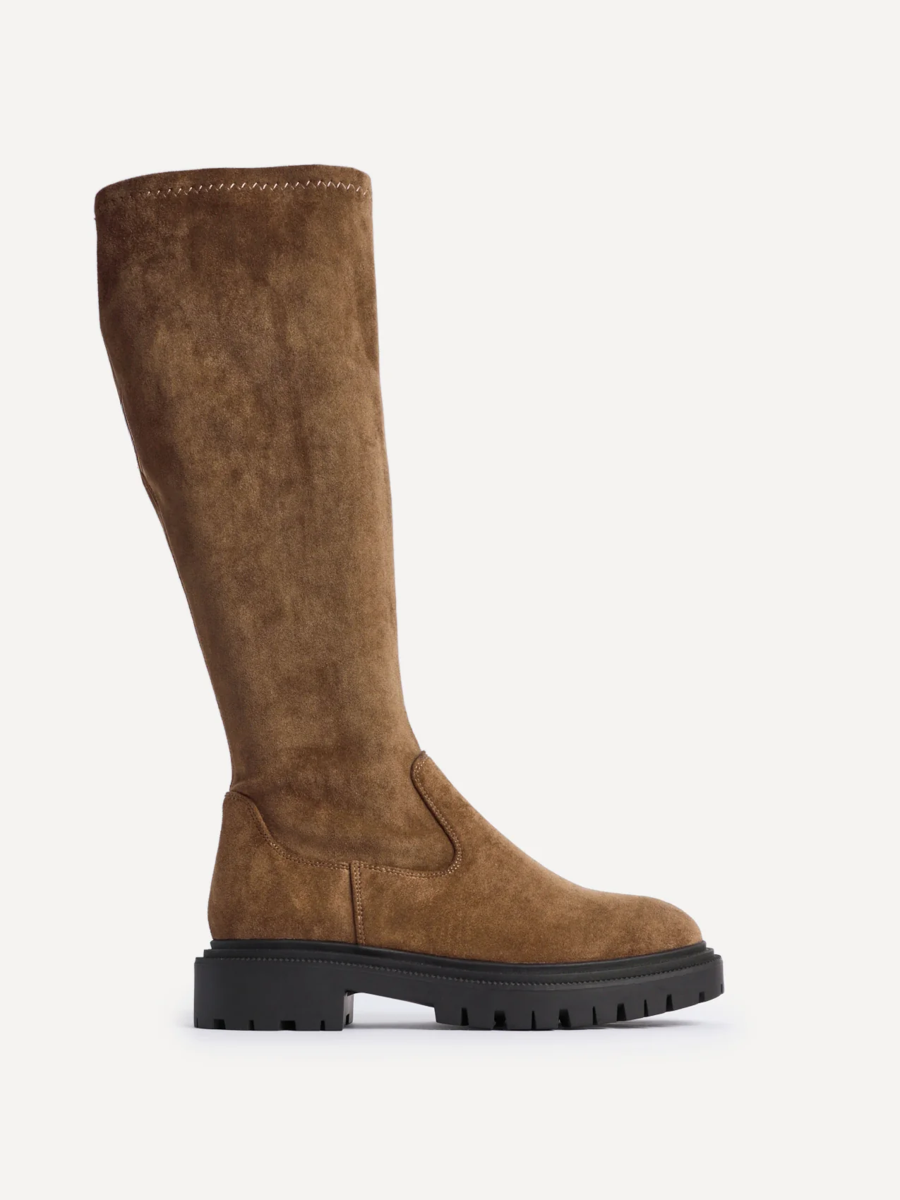 Hallie Tan Faux Suede Long Boots - Image 2