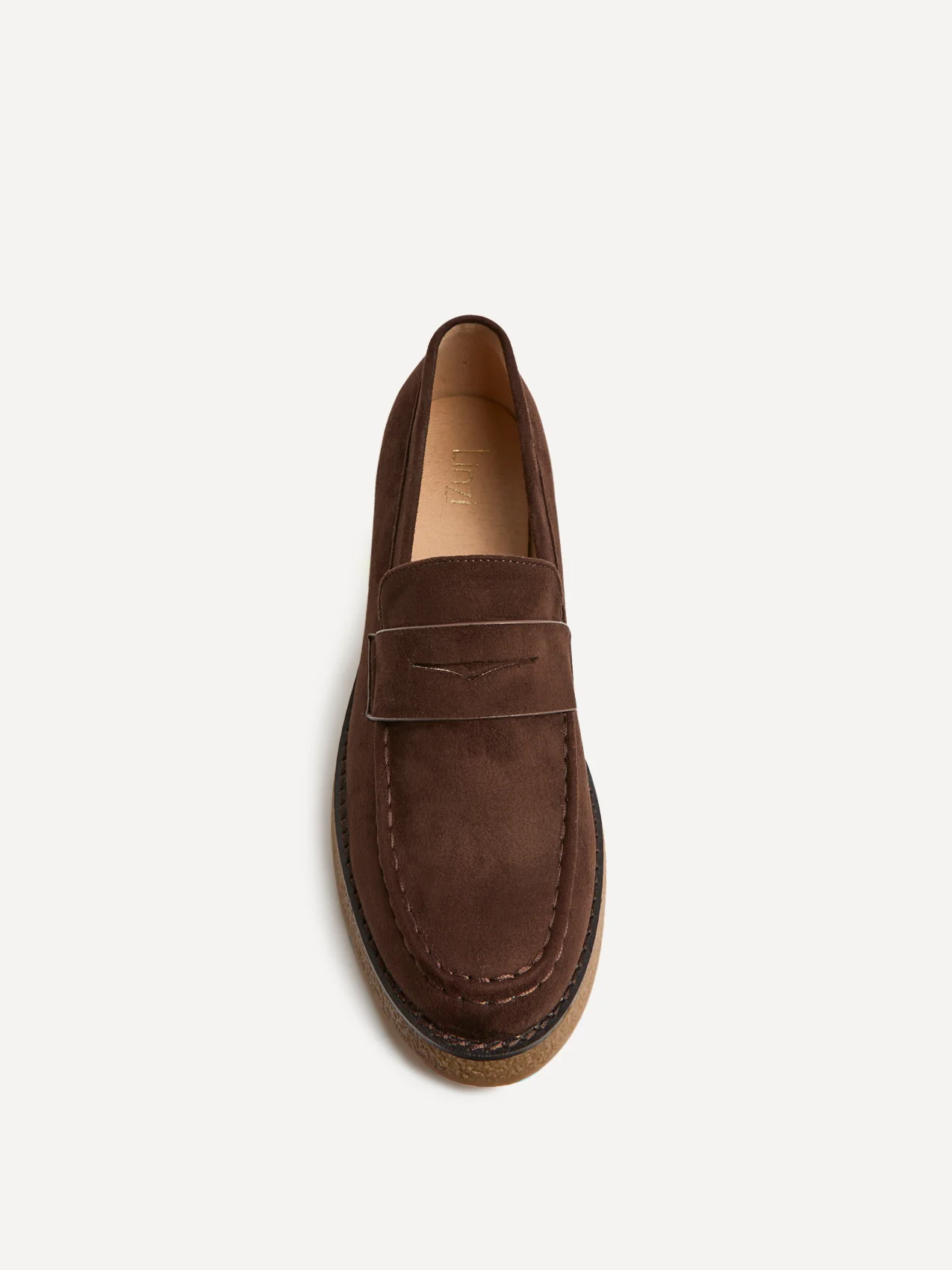 Hilton Brown Faux Suede Penny Loafer - Image 4