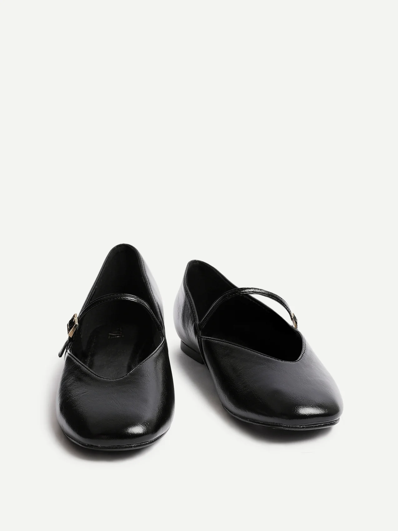 Hush Black Faux Leather Mary Jane Flats - Image 3