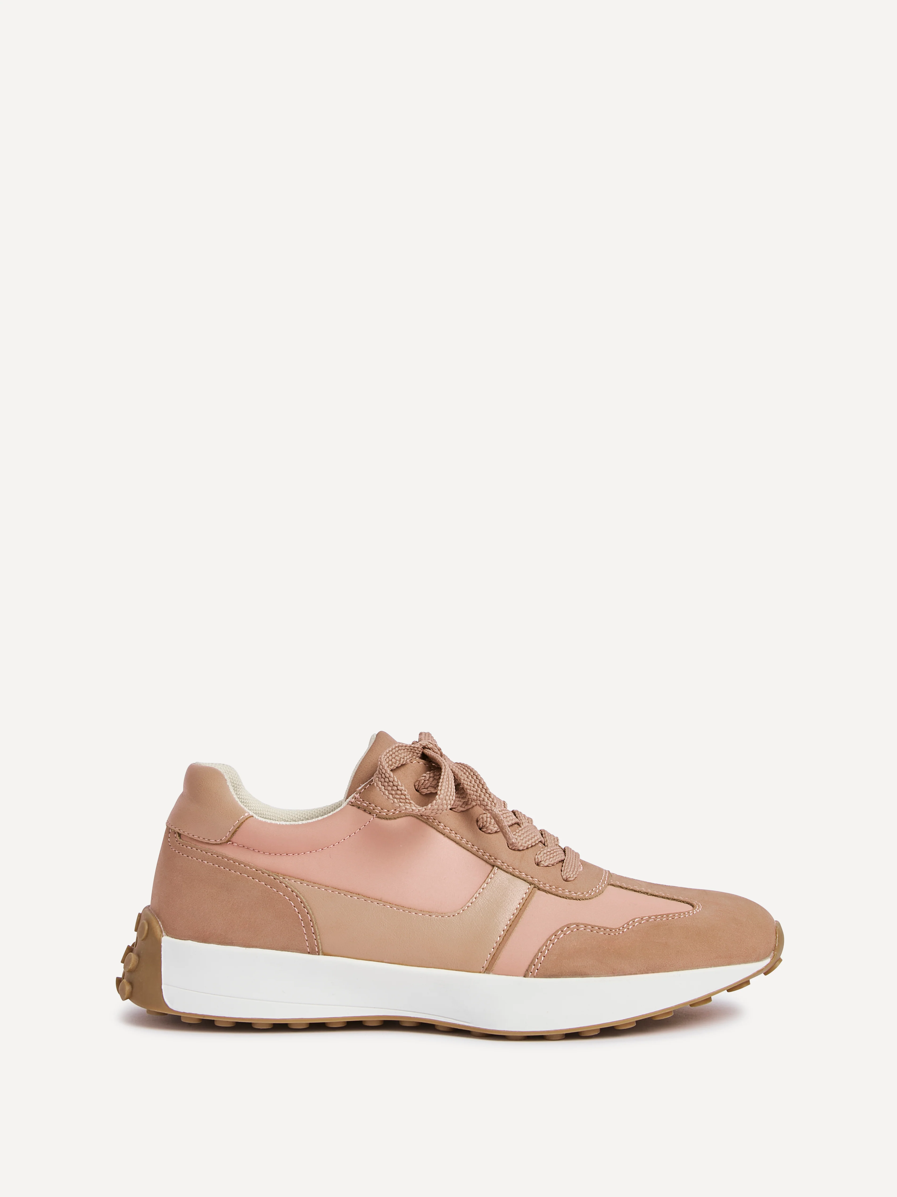 Hustle Dusky Pink Suede Trainers - Image 2