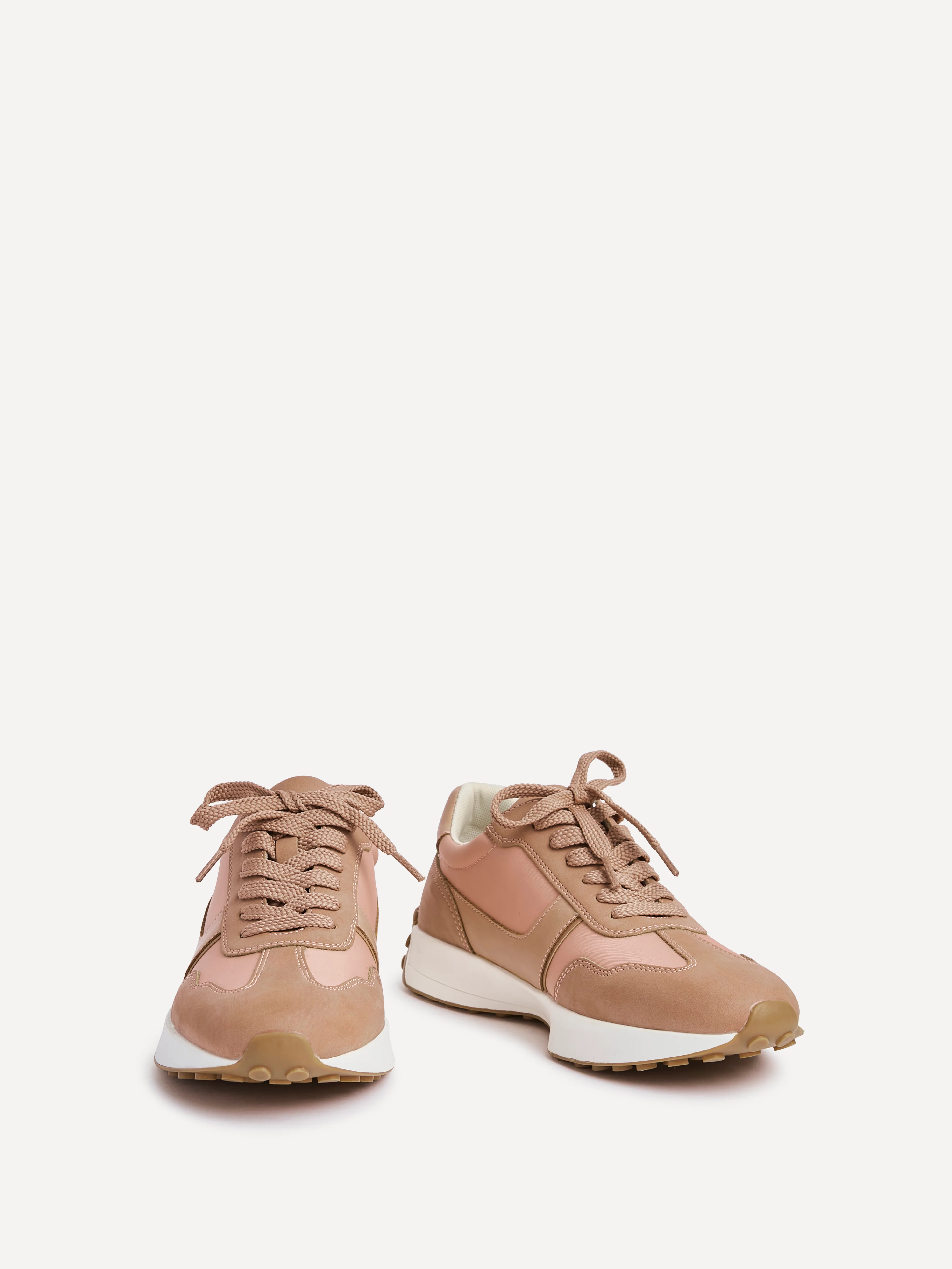 Hustle Dusky Pink Suede Trainers - Image 3