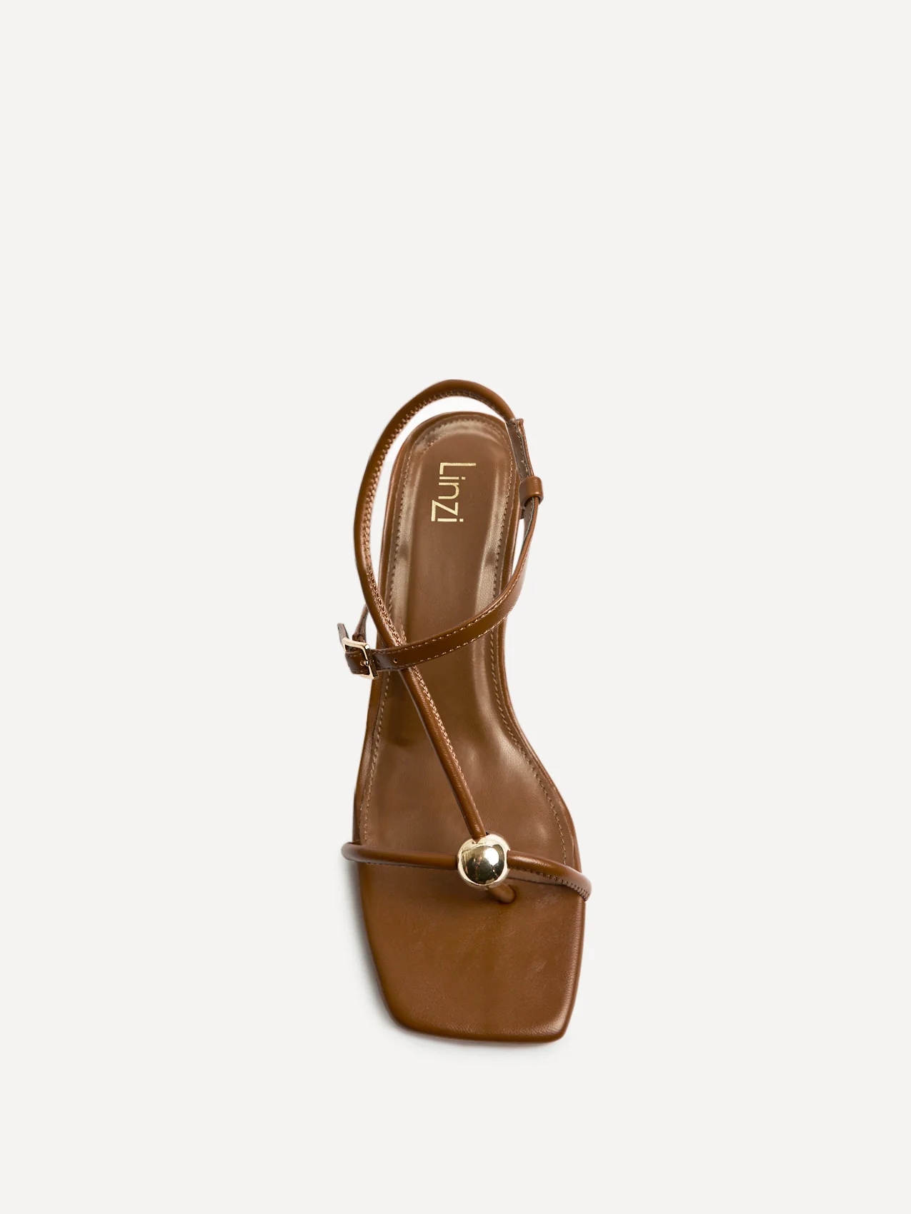 Immersed Tan Heeled Sandals - Image 4