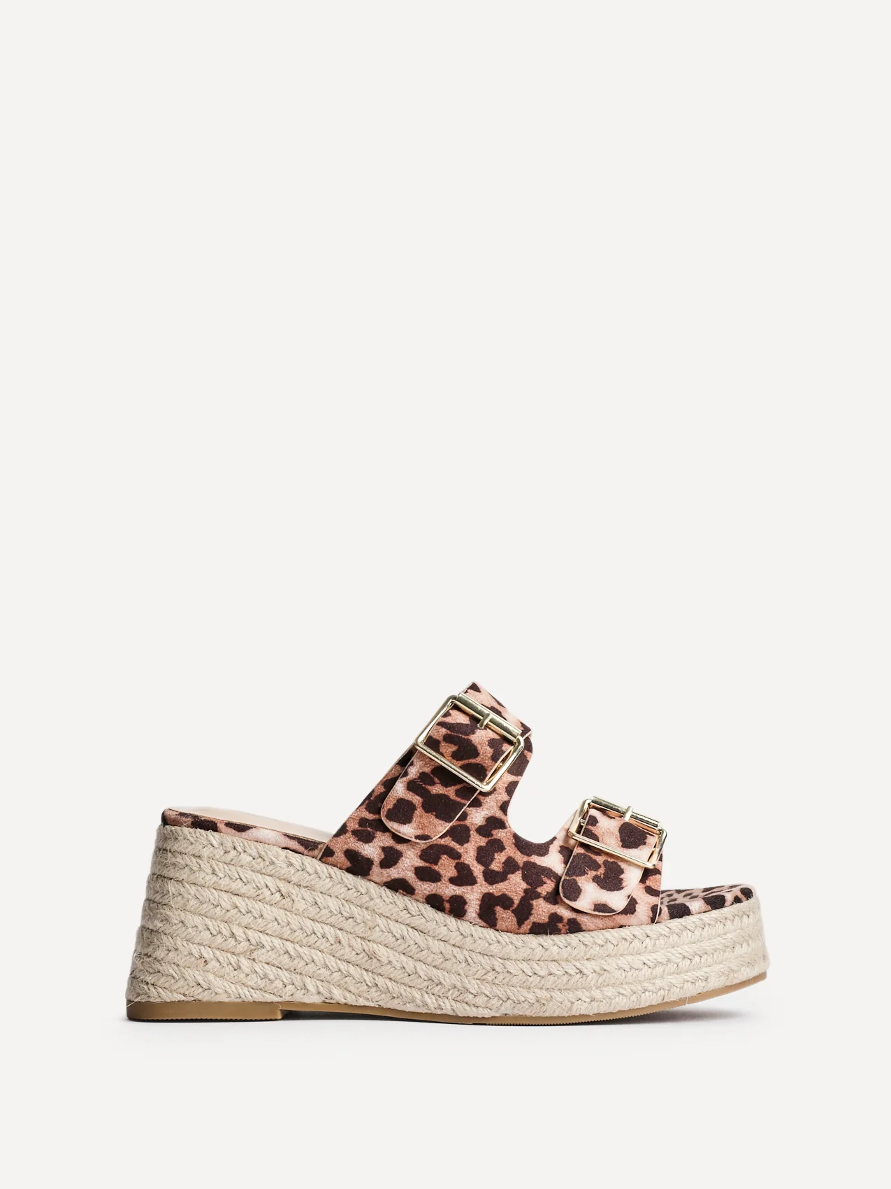 Impact Leopard Print Espadrille Wedge Mules - Image 2