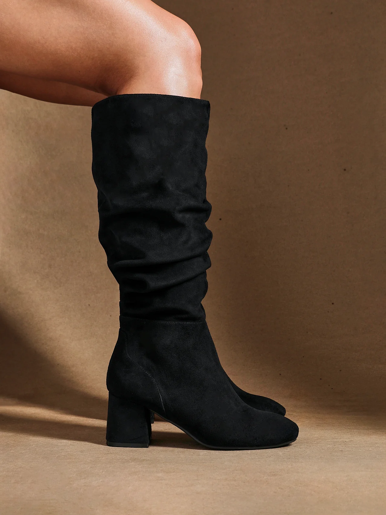 Inferno Wide Fit Black Long Heeled Boots