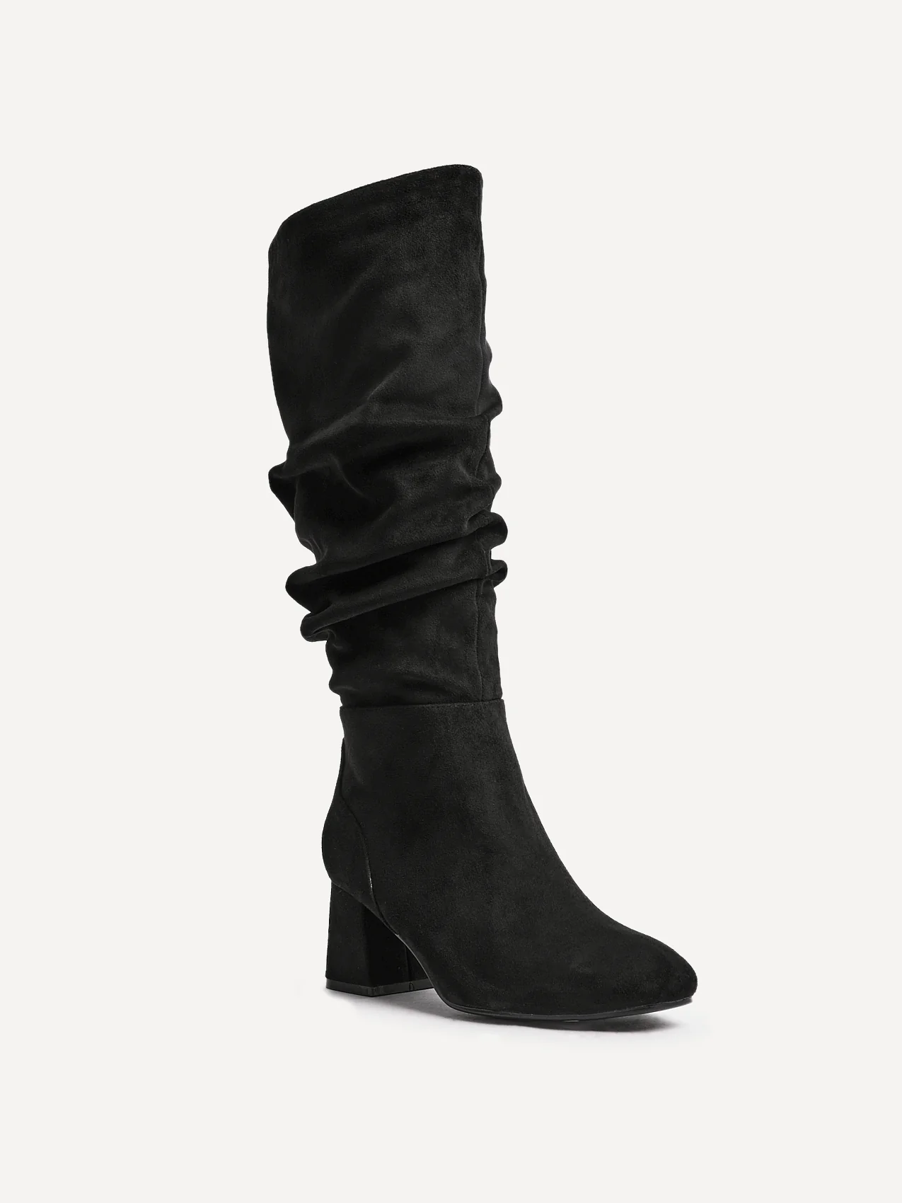 Inferno Wide Fit Black Long Heeled Boots - Image 4