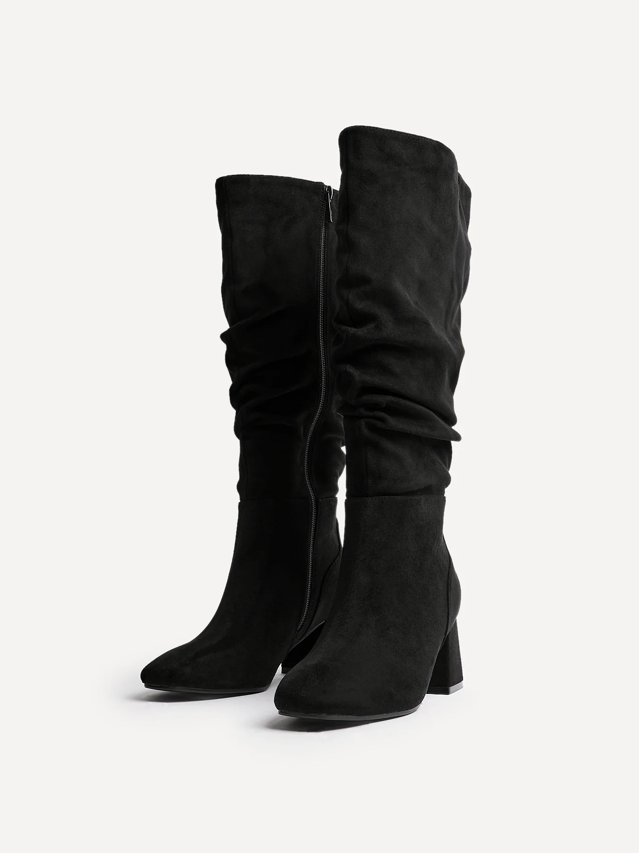 Inferno Wide Fit Black Long Heeled Boots - Image 5
