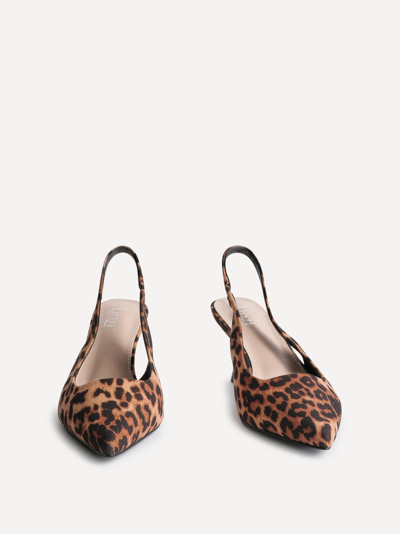 Izzie Wide Fit Leopard Print Court Heels - Image 3