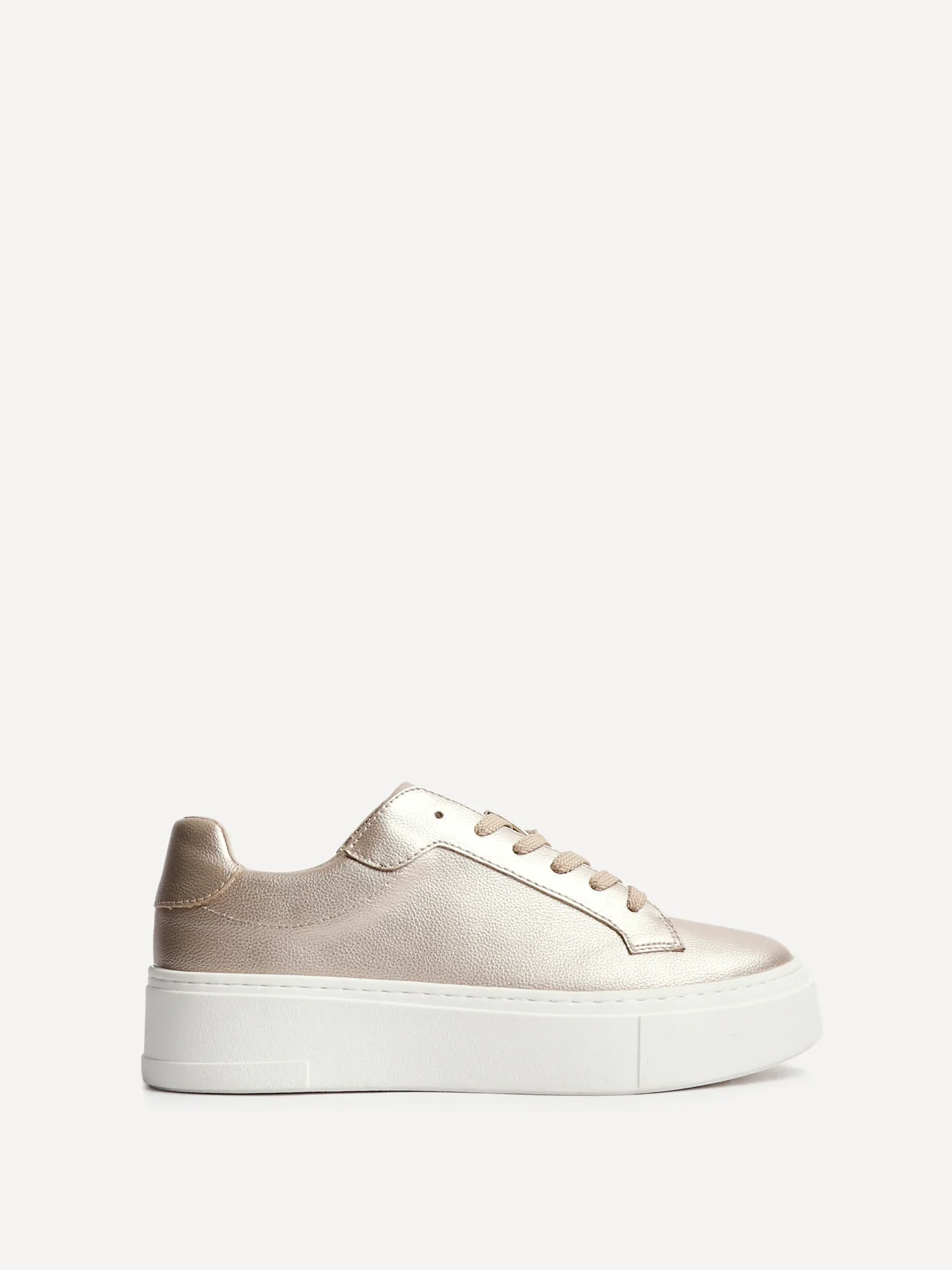 Jersey Gold Faux Leather Trainers - Image 2