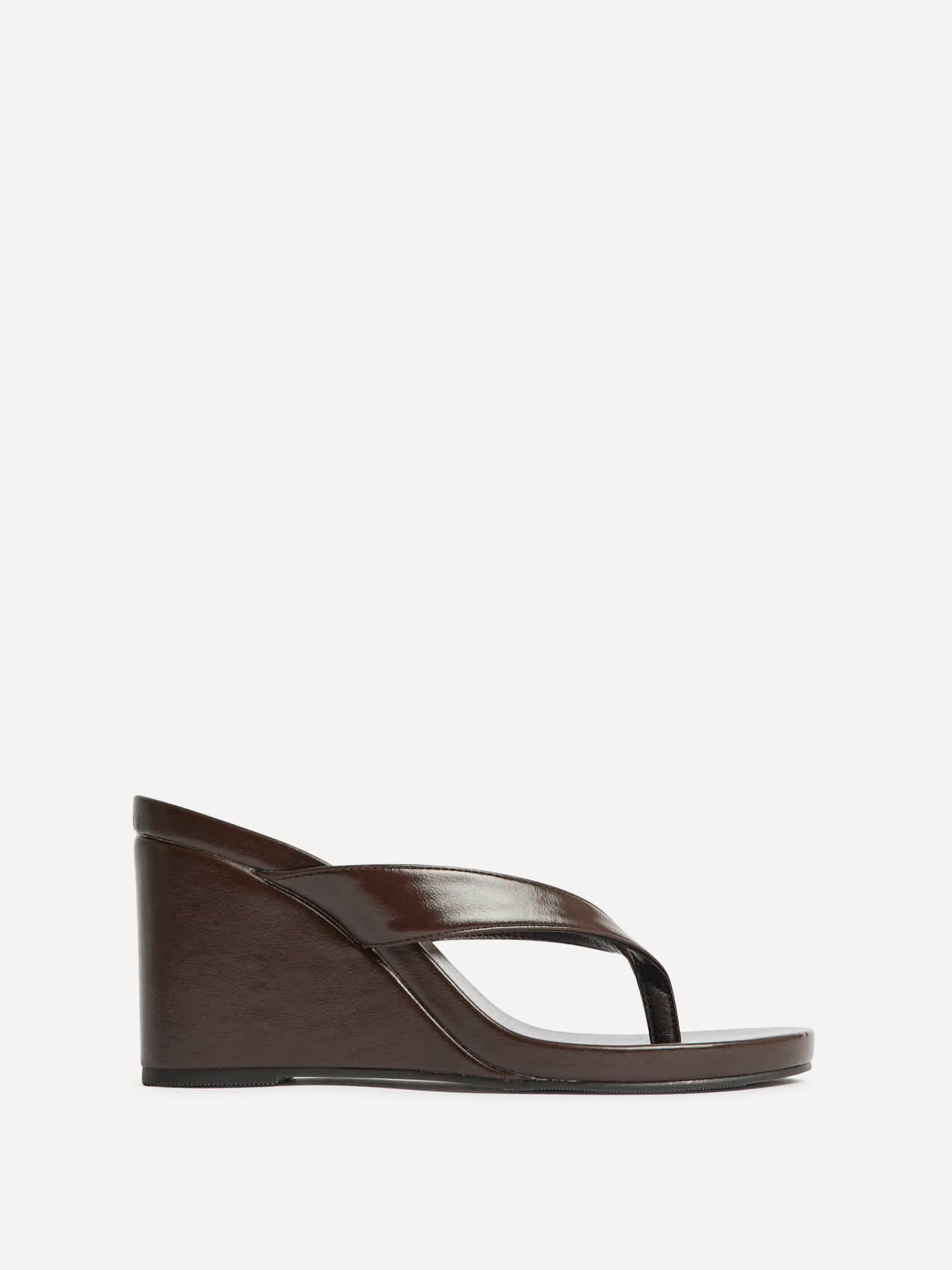 Joia Brown Wedge Mules - Image 2