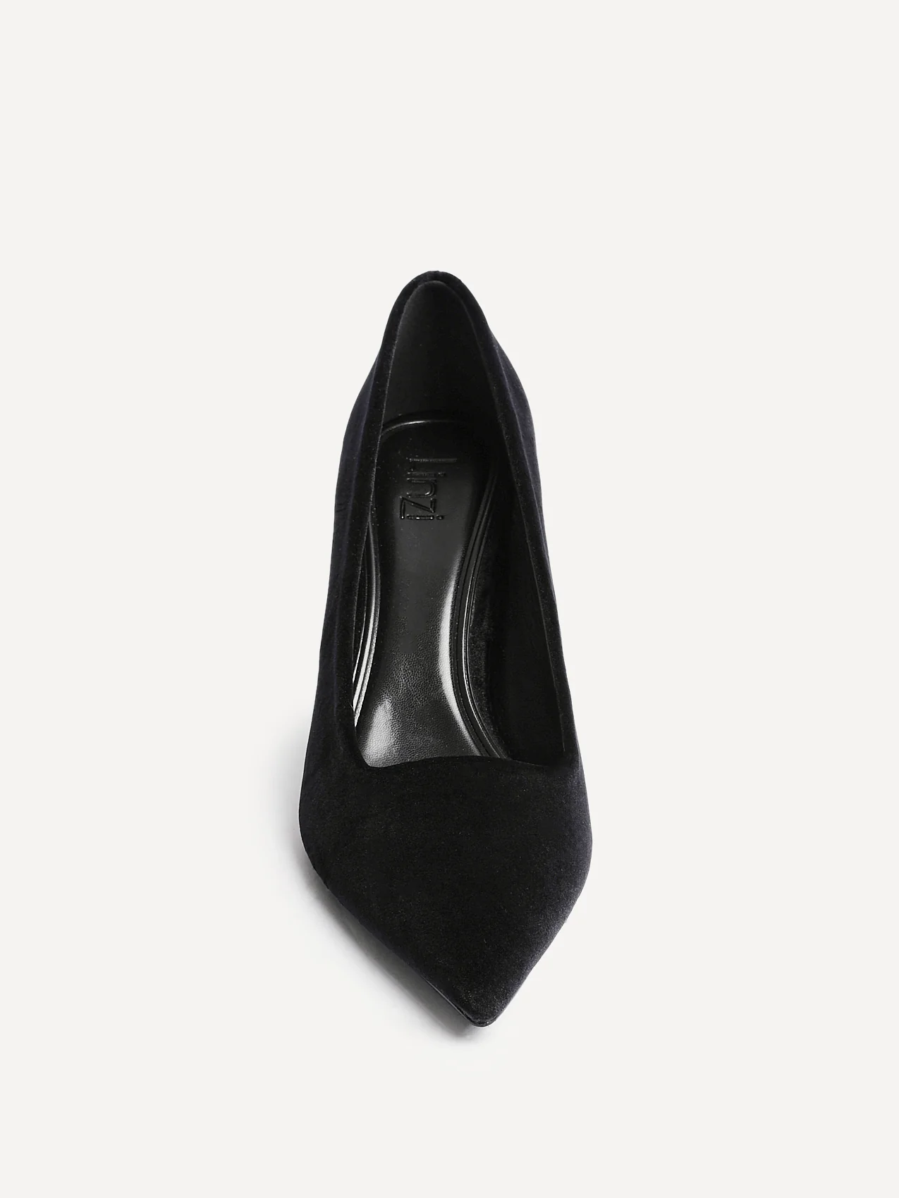 Kat Black Velvet Classic Court Heels - Image 4