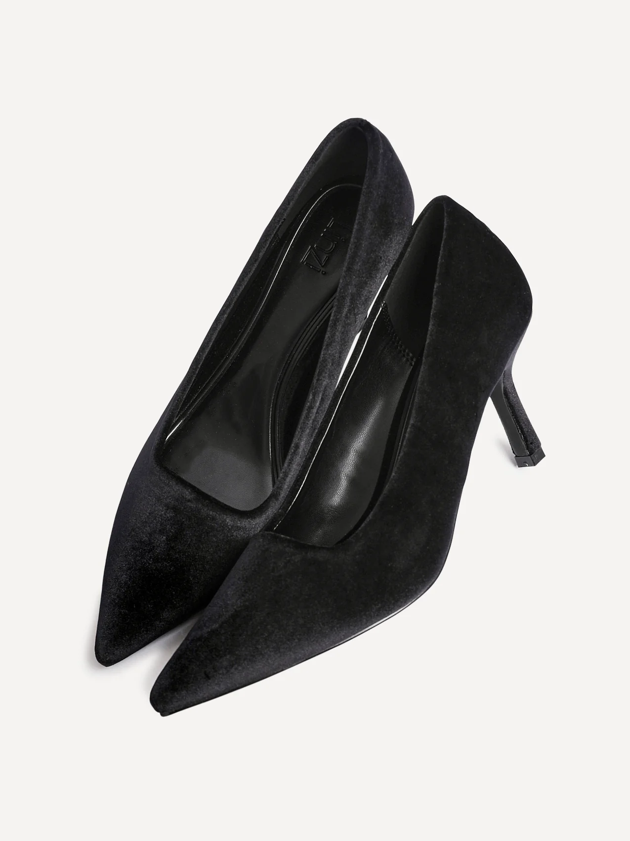 Kat Black Velvet Classic Court Heels - Image 5