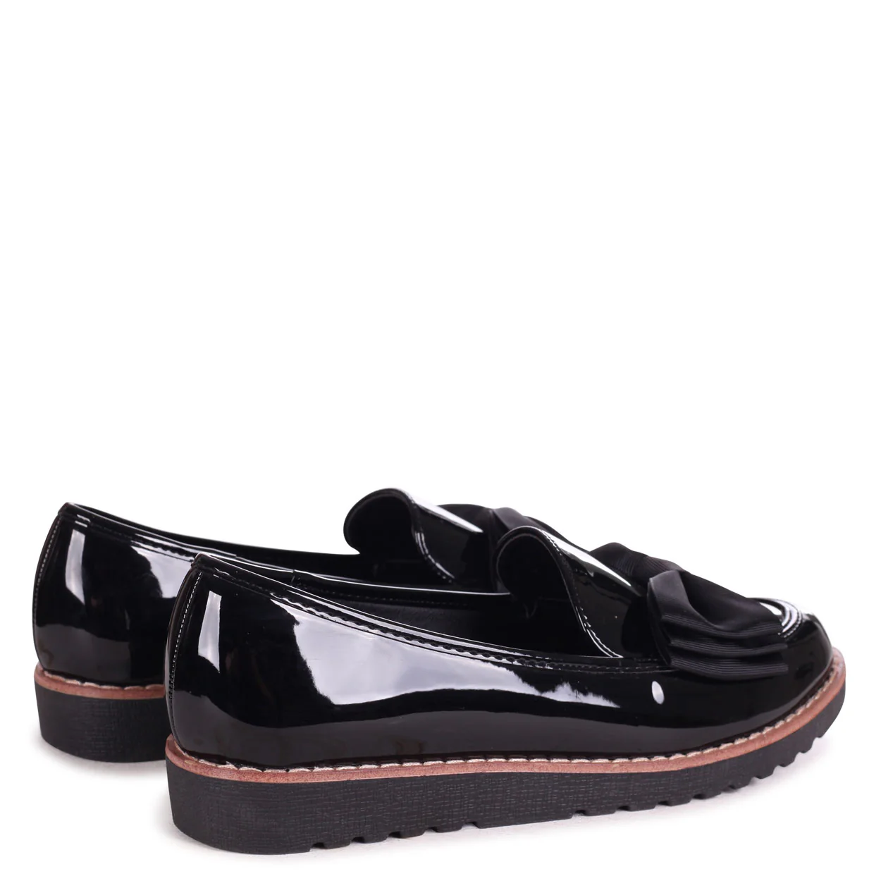 Katia Black Patent Loafers - Image 3