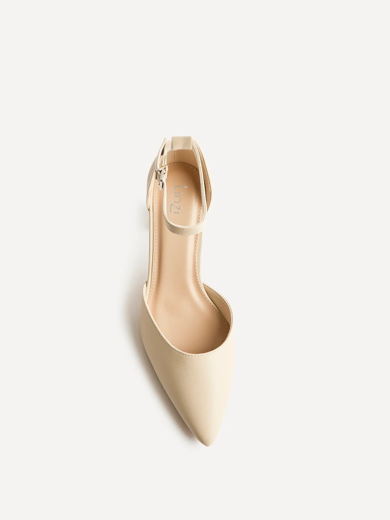 Leona Nude Faux Leather Court Heels - Image 4