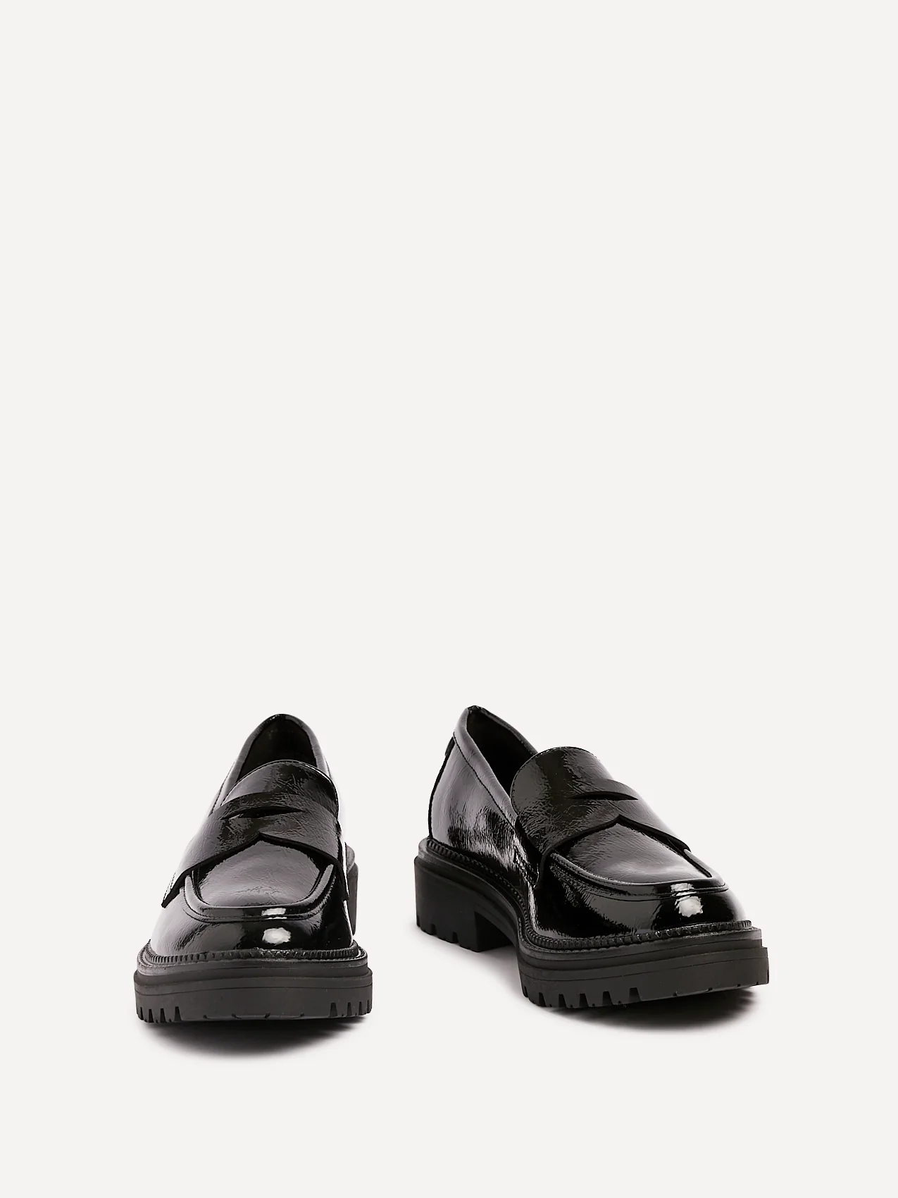 Lesson Black Patent Chunky Loafers - Image 3