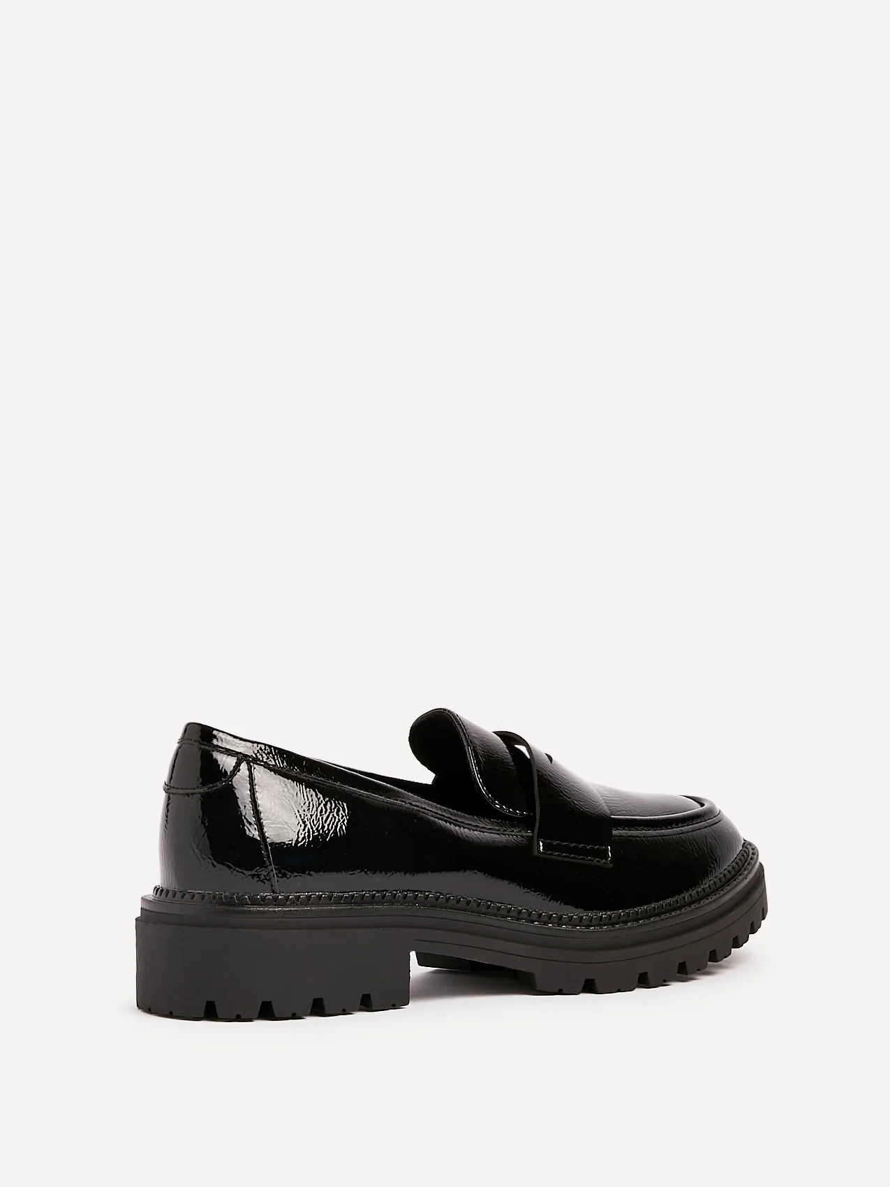 Lesson Black Patent Chunky Loafers - Image 5