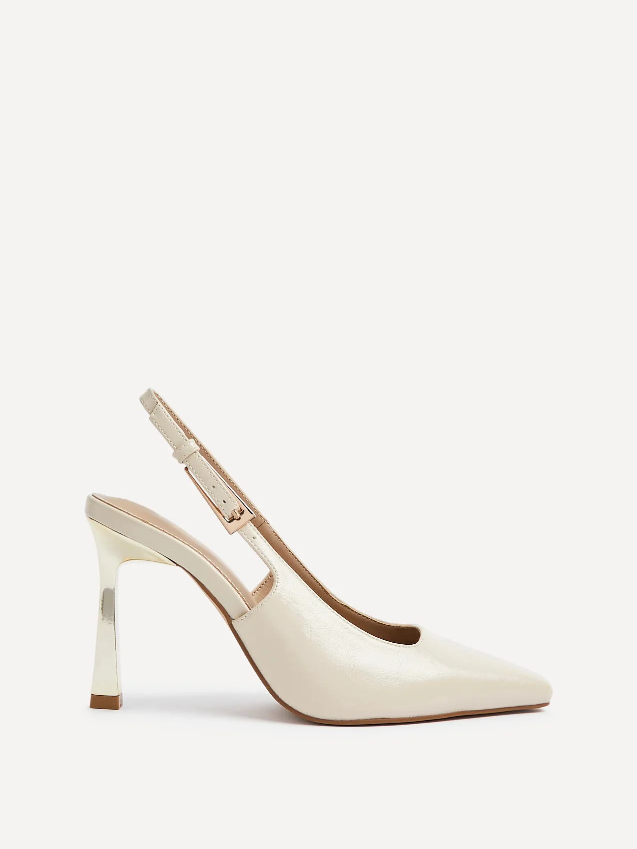 Lizzie Nude Stiletto Court Heels - Image 2