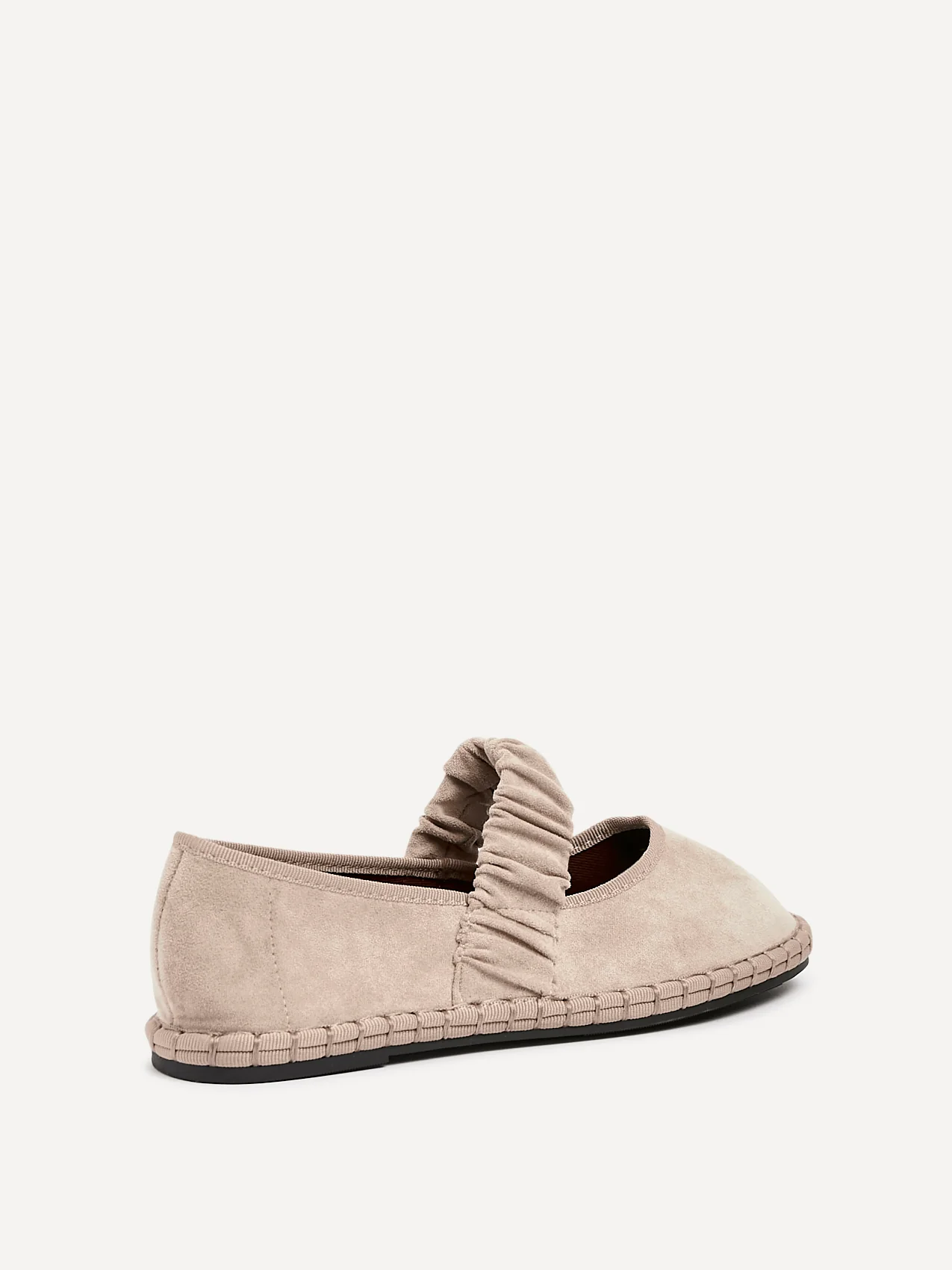 Lorella Beige Faux Suede Mary Jane Pumps - Image 5