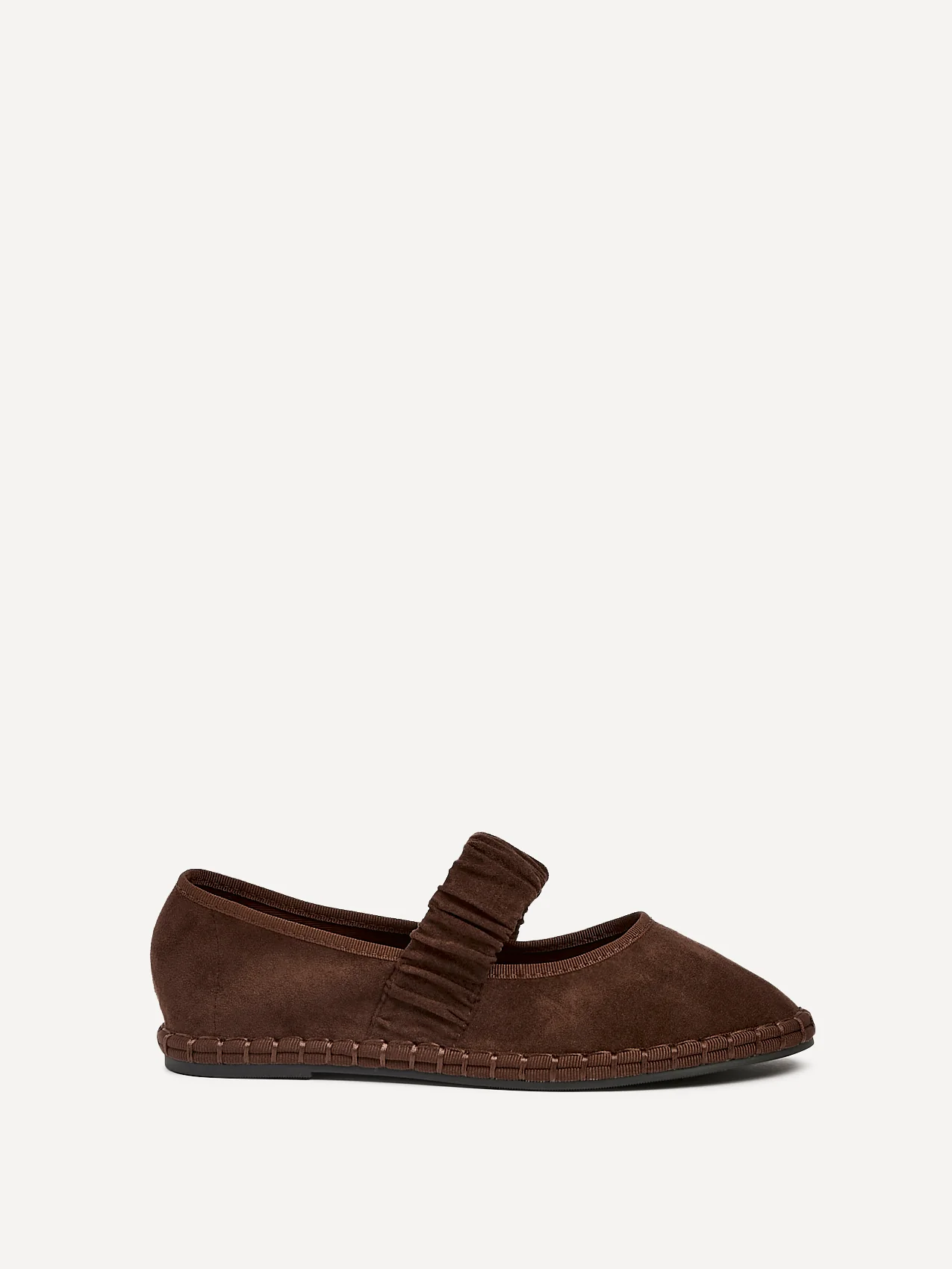 Lorella Brown Faux Suede Mary Jane Pumps - Image 2