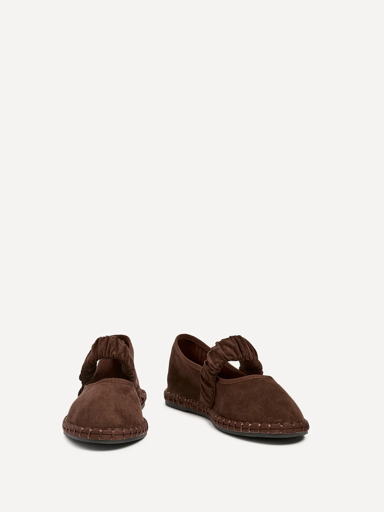 Lorella Brown Faux Suede Mary Jane Pumps - Image 3