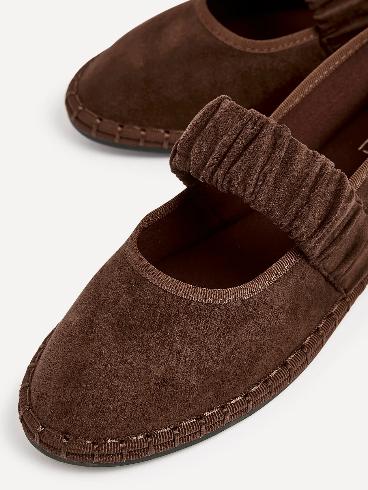 Lorella Brown Faux Suede Mary Jane Pumps - Image 4