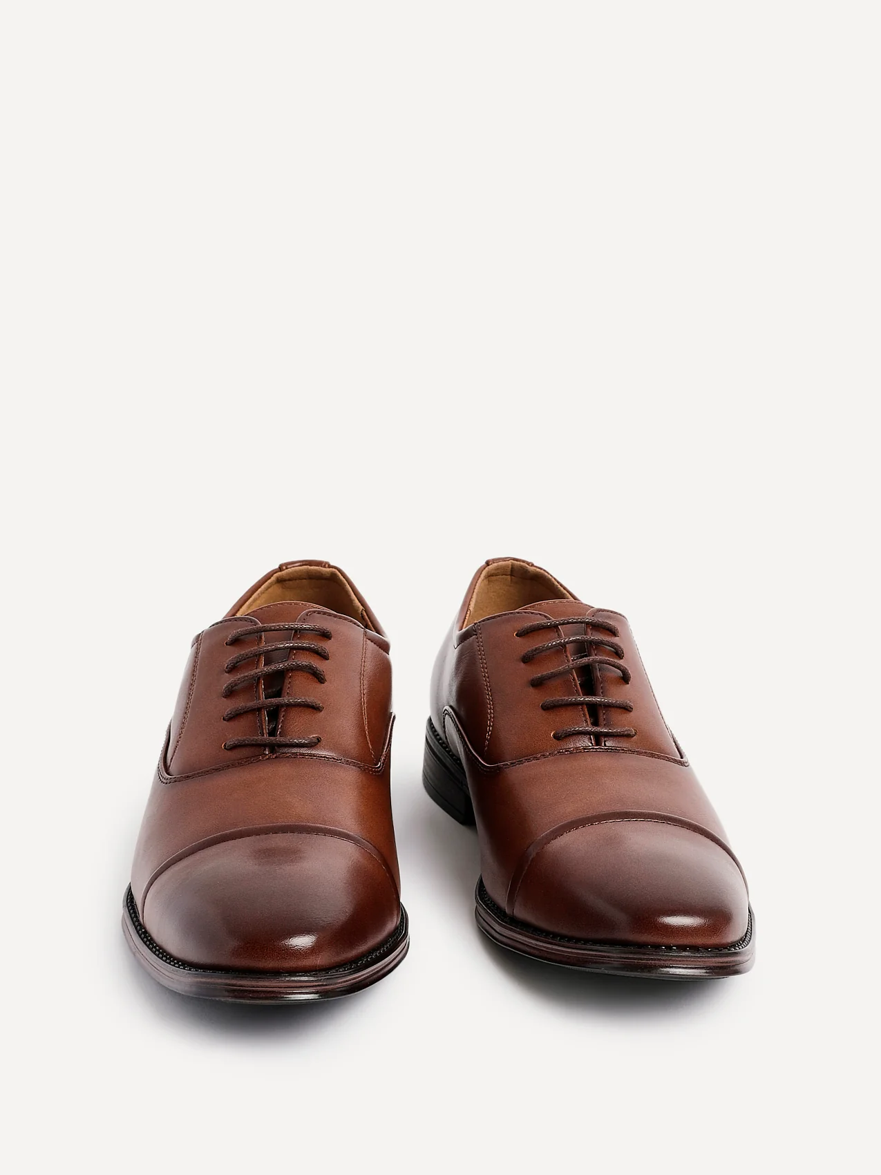 Lorenzo Mens Brown Faux Leather Shoes - Image 3