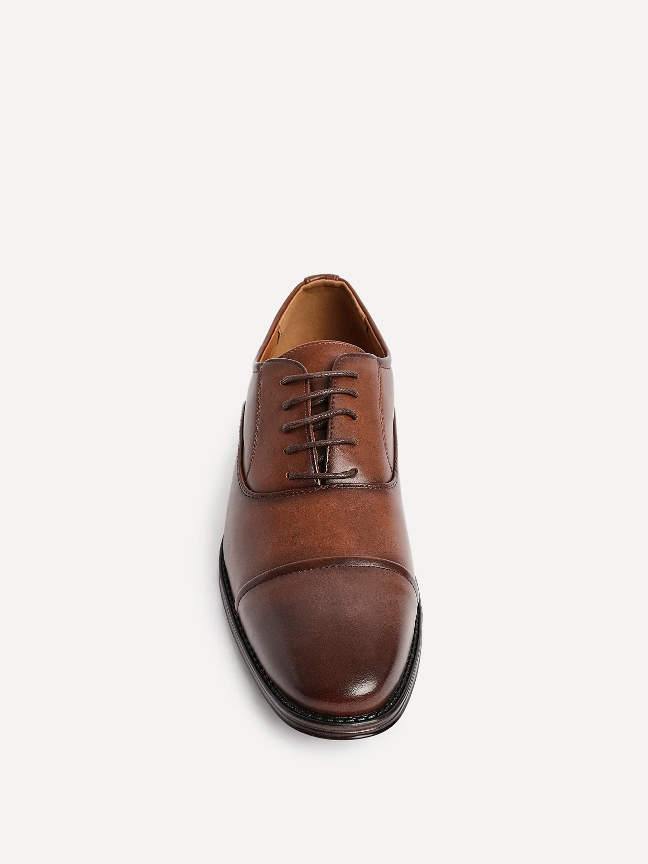 Lorenzo Mens Brown Faux Leather Shoes - Image 4