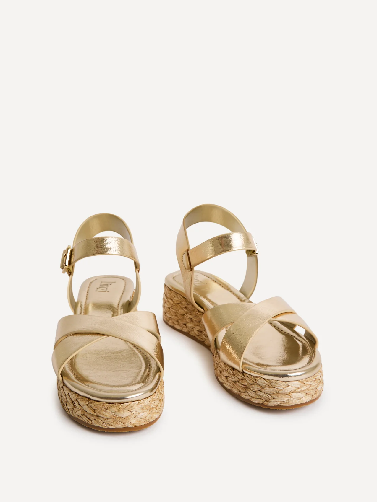 Magnolia Gold Flatform Sandals - Image 3